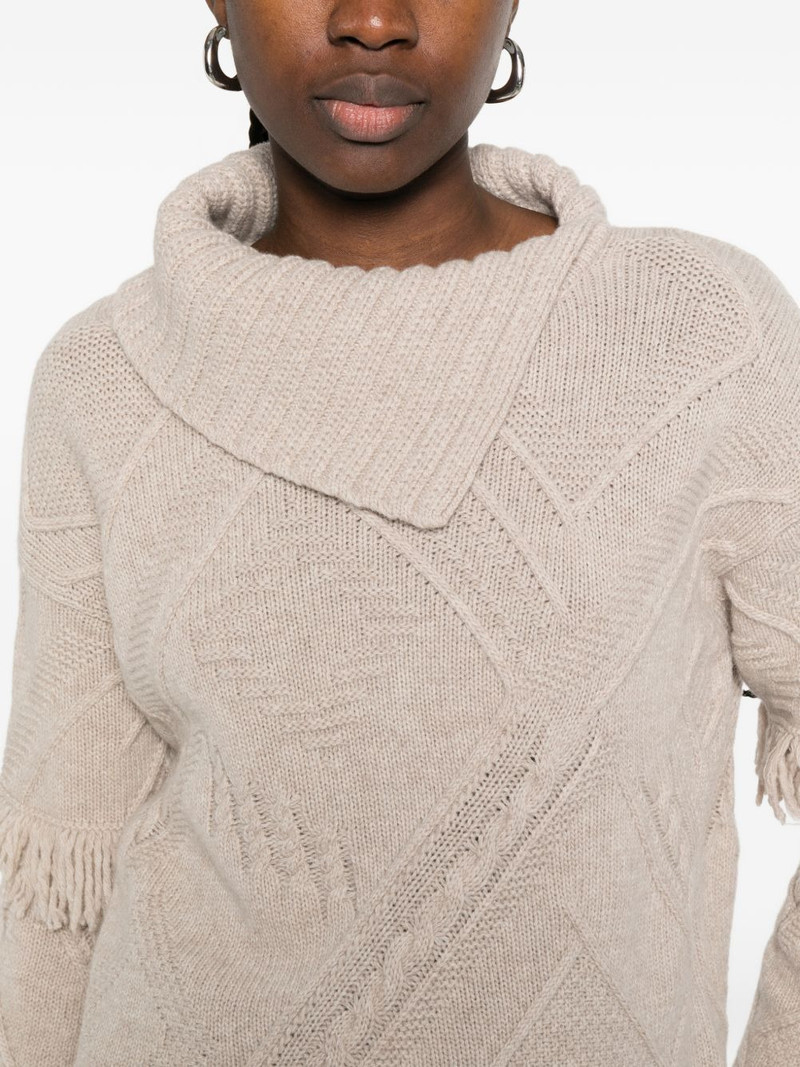 Mastro fringed sweater 5