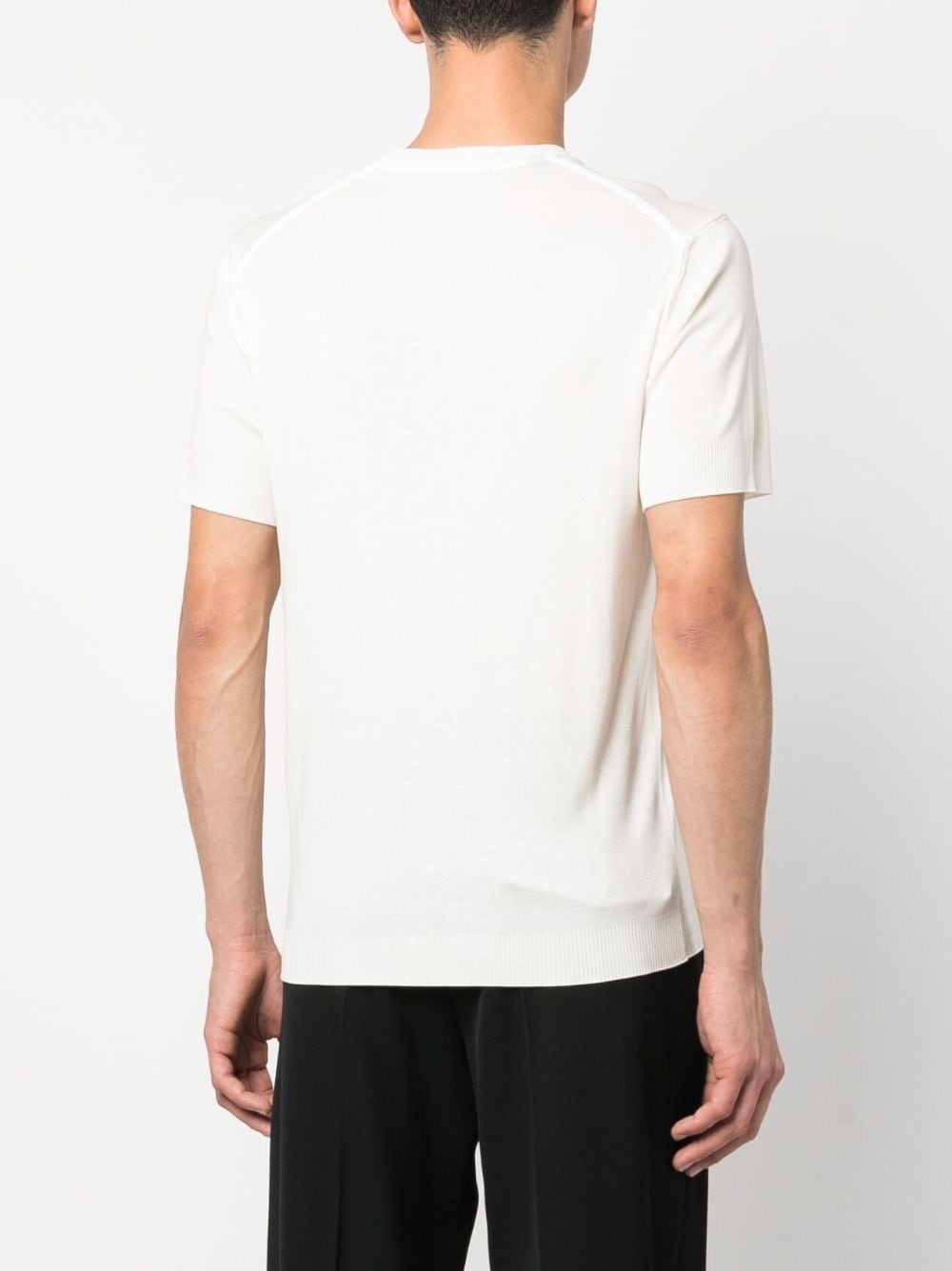 short-sleeve lyocell-cotton T-shirt - 4