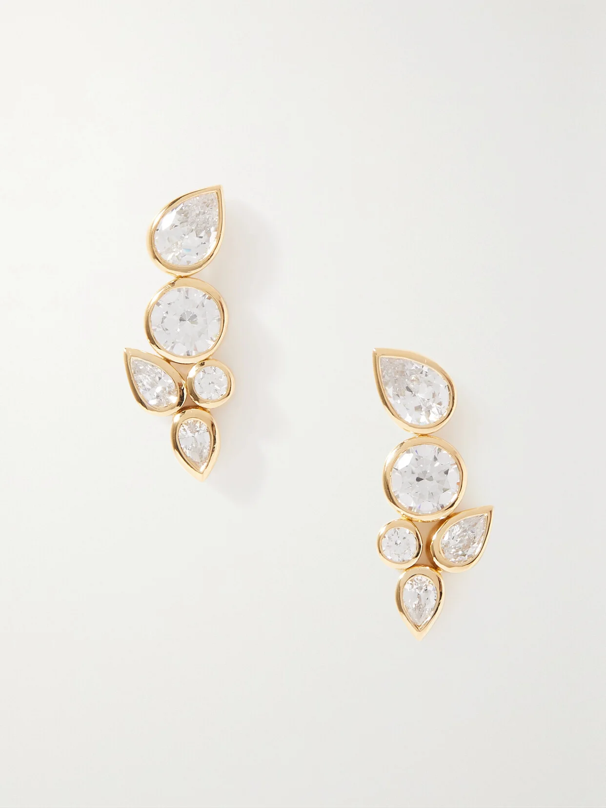 + Net Sustain No Rush Recycled Gold Vermeil Cubic Zirconia Earrings - 1
