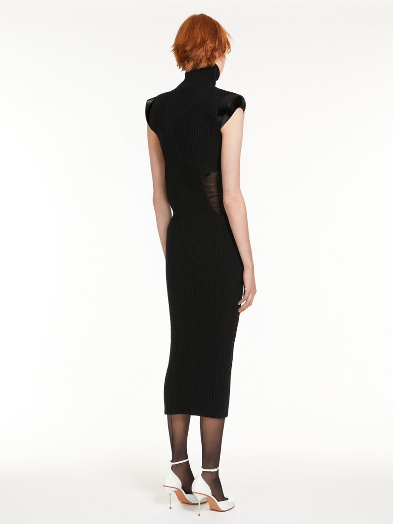 ARABBA1234 Cashmere-blend asymmetric dress 4