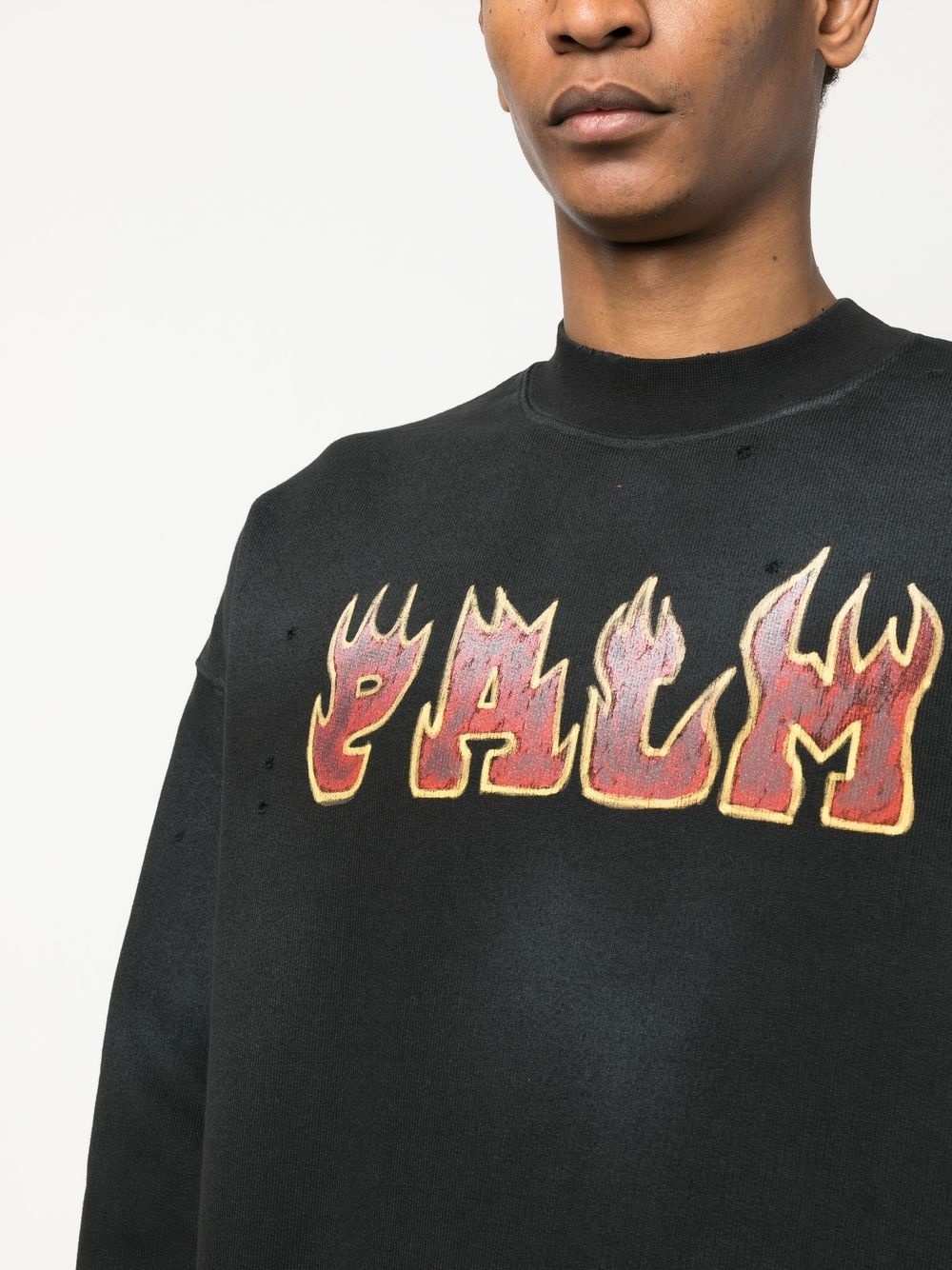 Logo Flames-print sweatshirt - 5