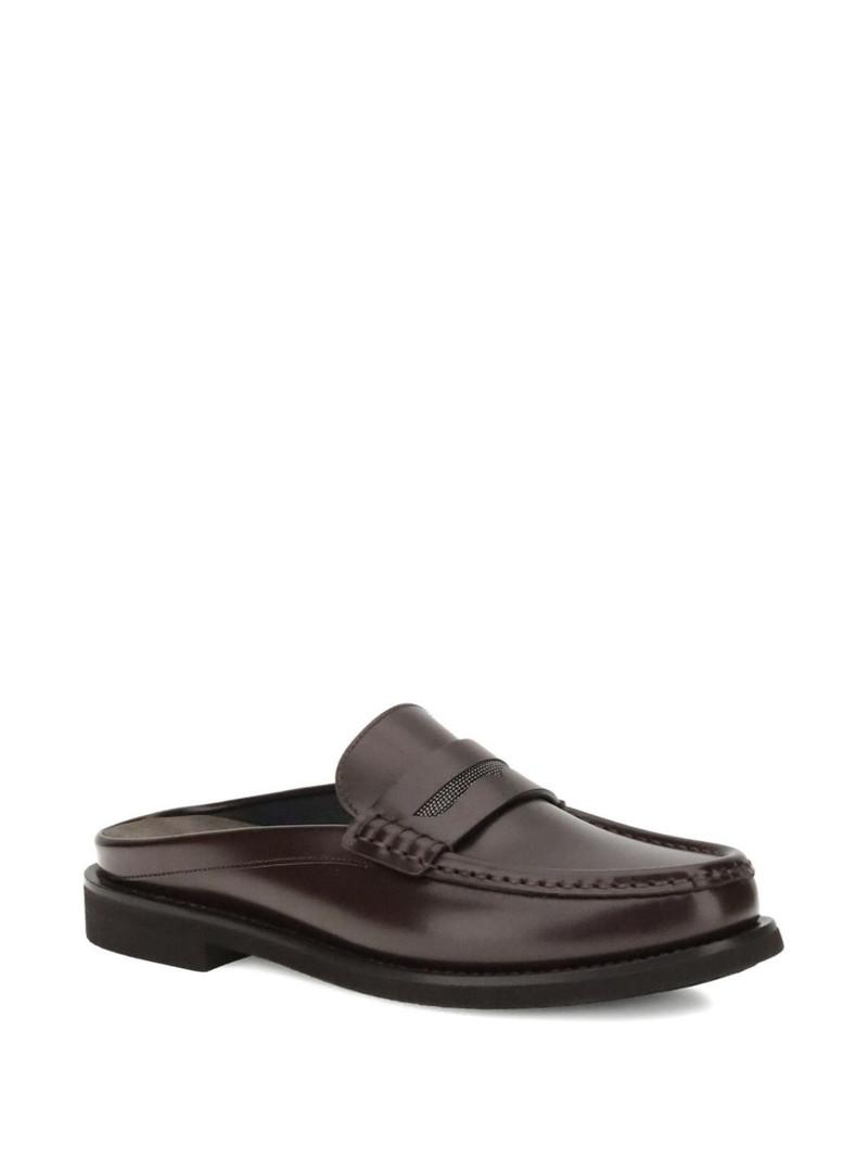 Brunello Cucinelli horsebit jewel-embellished mules outlook
