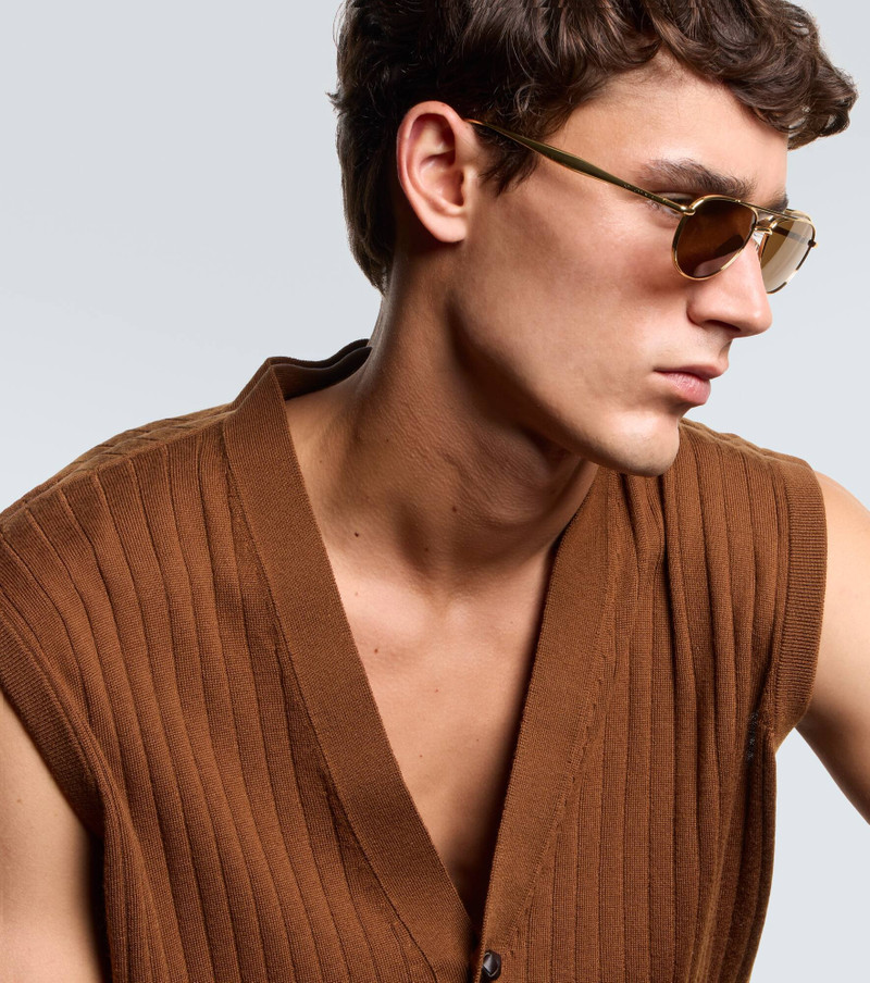 Bottega Veneta Fin aviator sunglasses outlook