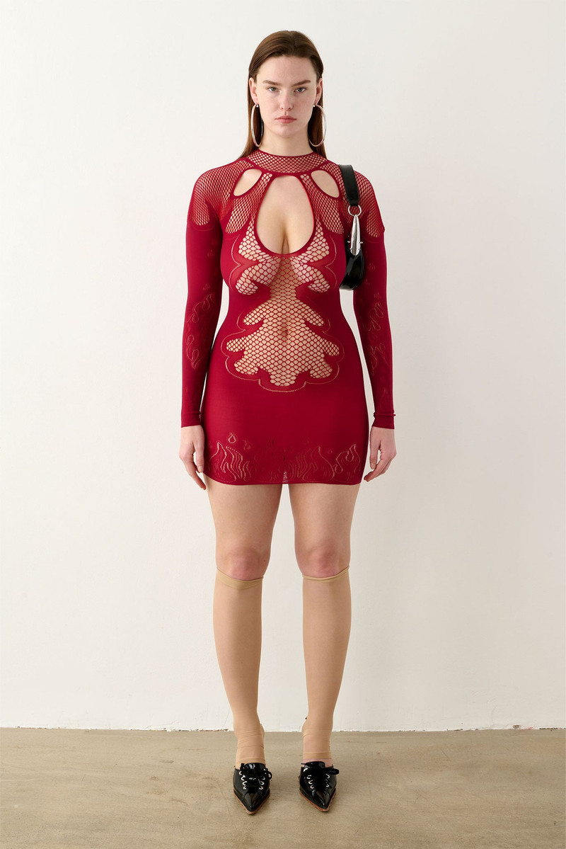 POSTER GIRL AS IF DRESS RED outlook