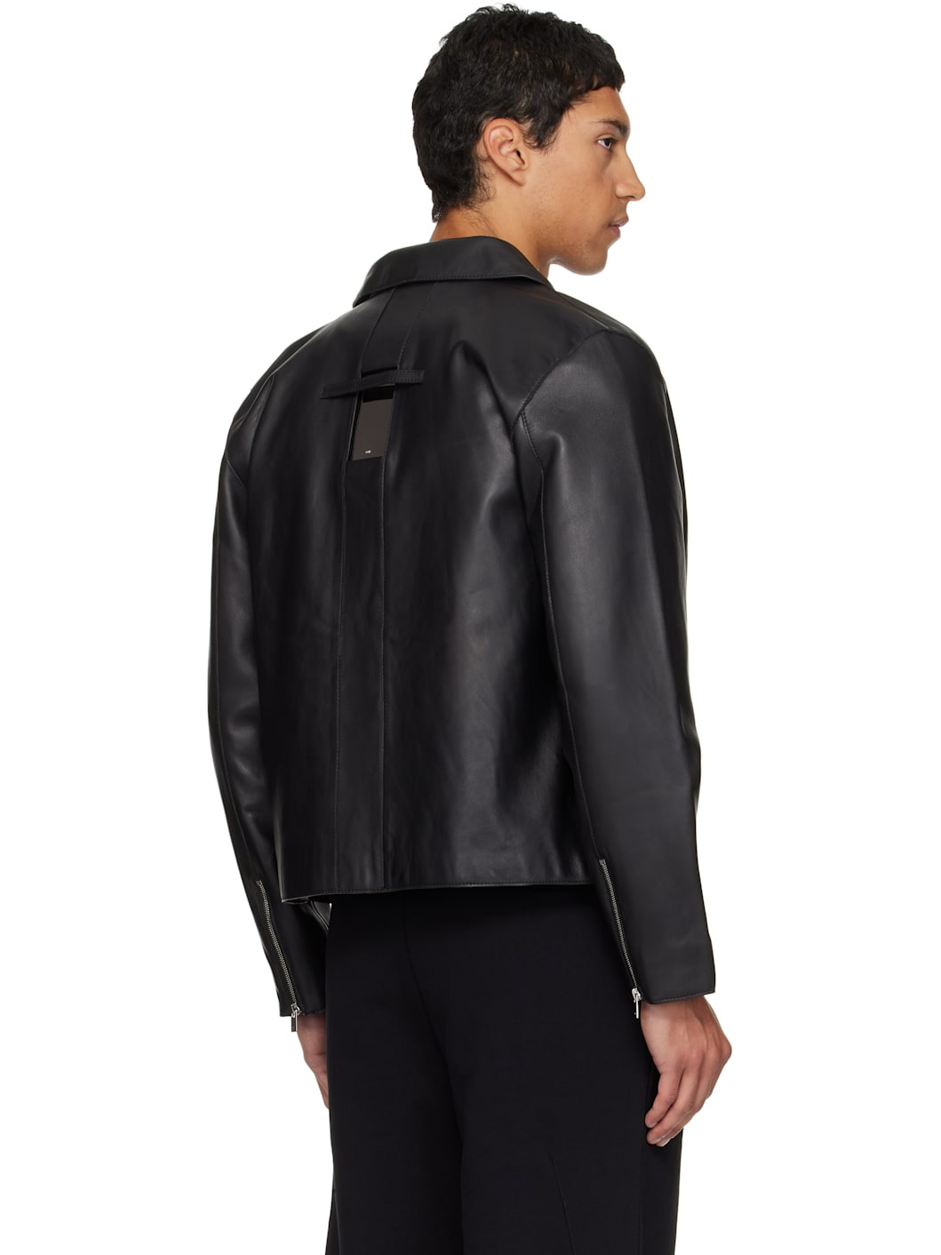 Black Radiant Leather Jacket - 3