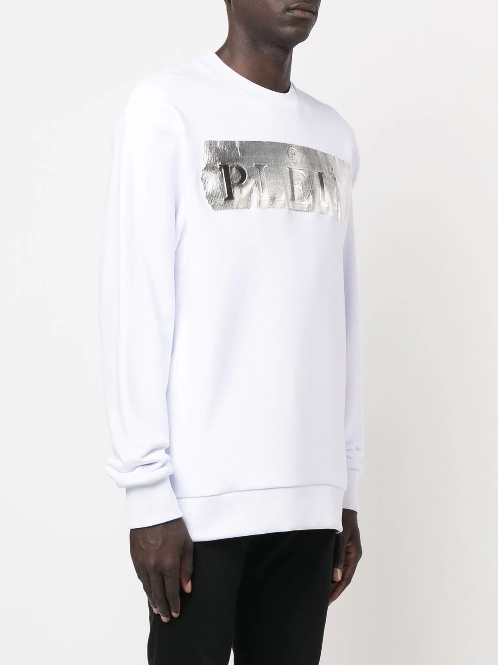 logo-print cotton sweatshirt - 3