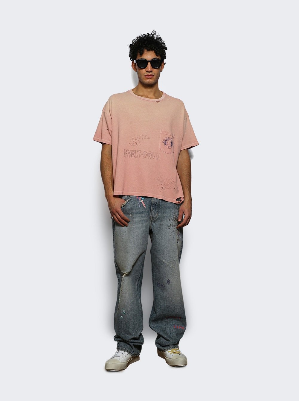 Rehab Romance Pocket Tee Pink - 5