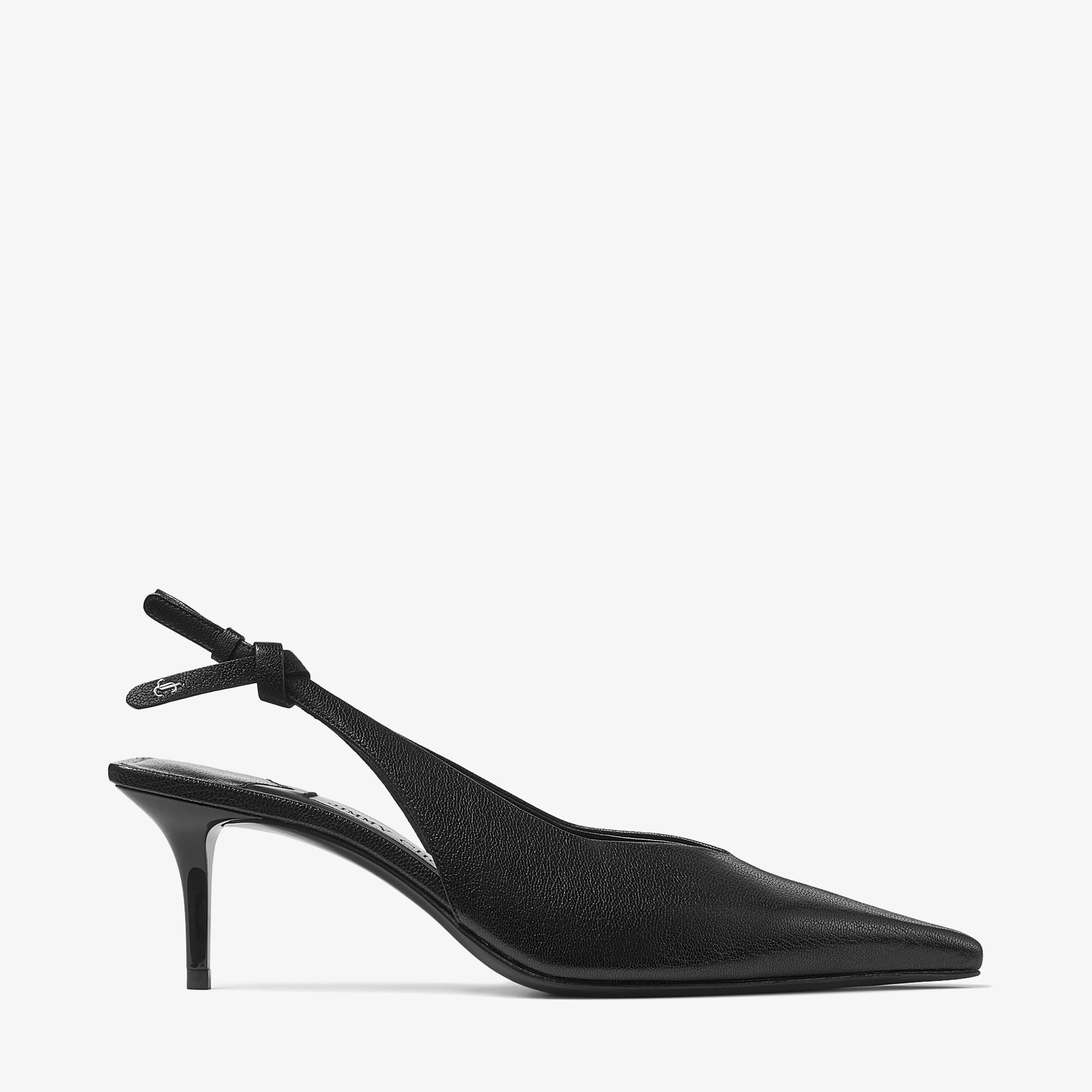 Camie Sling Back 60
Black Shiny Kid Leather Slingbacks - 1