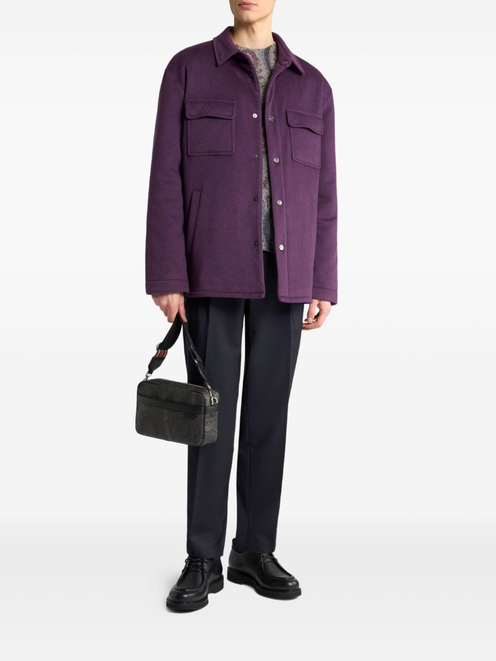 paisley-jacquard sweater - 2