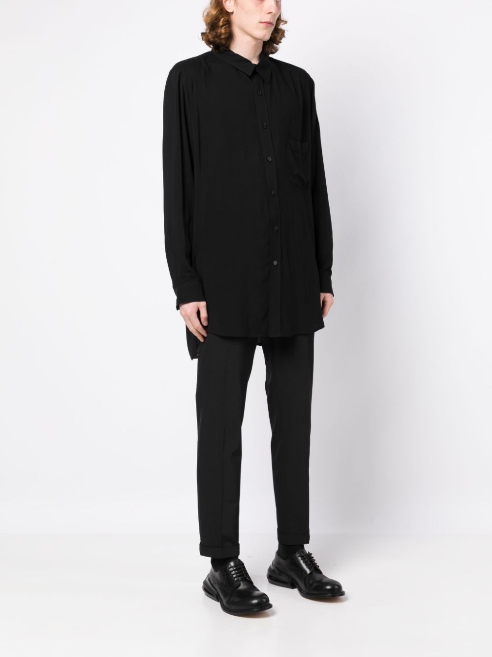 Asura-pattern long-sleeve shirt - 4