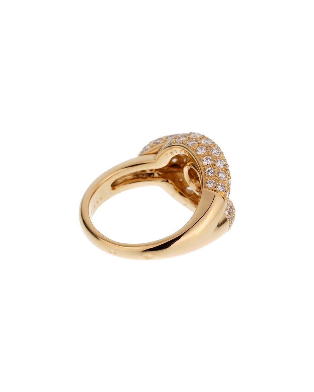 Cartier 18K 2.25 ct. tw. Diamond Knot Cocktail Ring (Authentic Pre-Loved) - 3