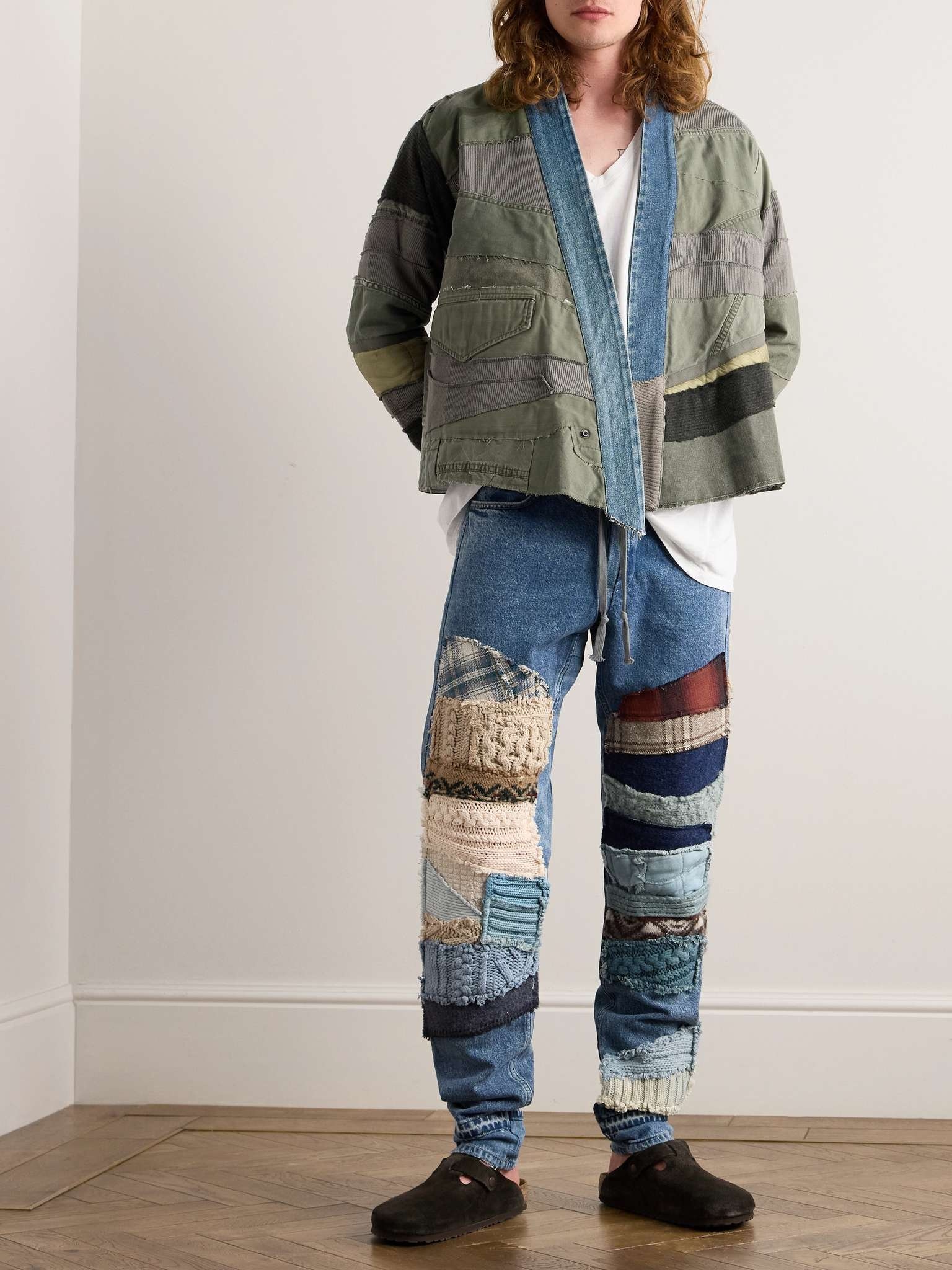 Mixed Army Patchwork Cotton-Blend Jacket - 2