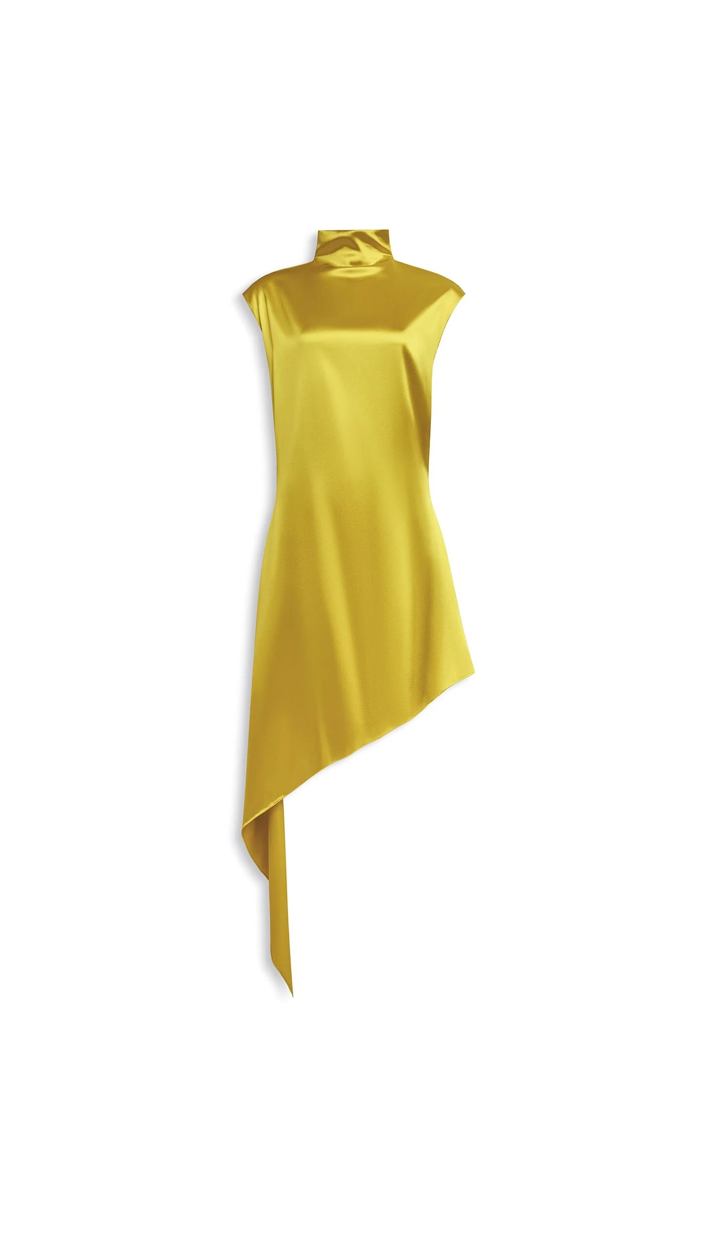 POINTED SATIN DRESS - 1