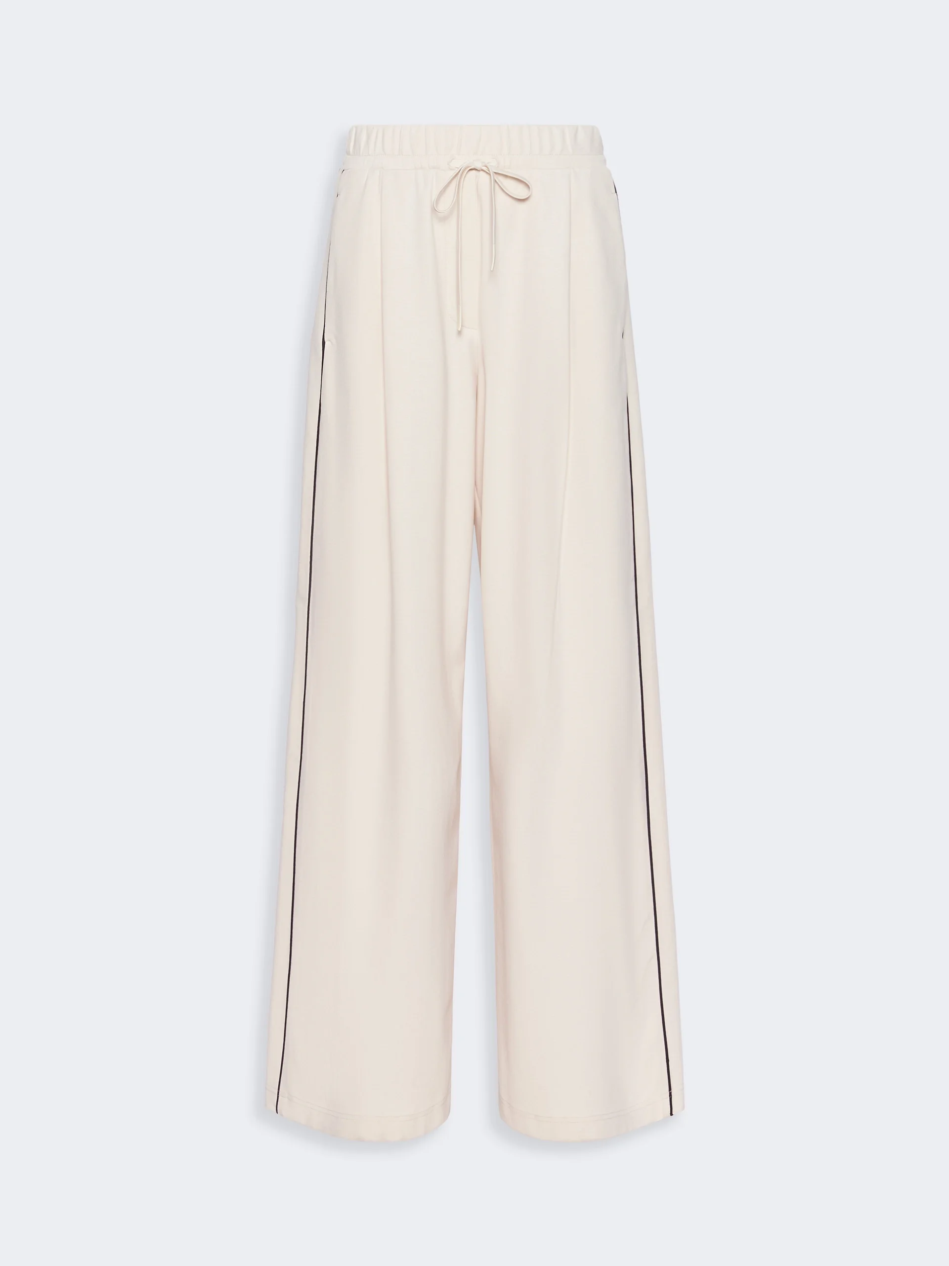 GODEZIA Wide-fit Milano-knit jersey trousers - IVORY - 1