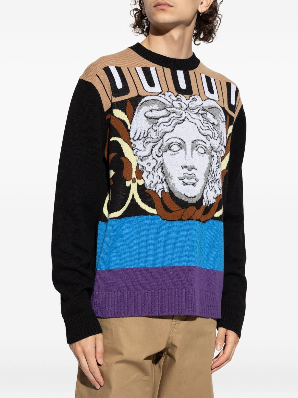 Medusa Head wool sweater - 3