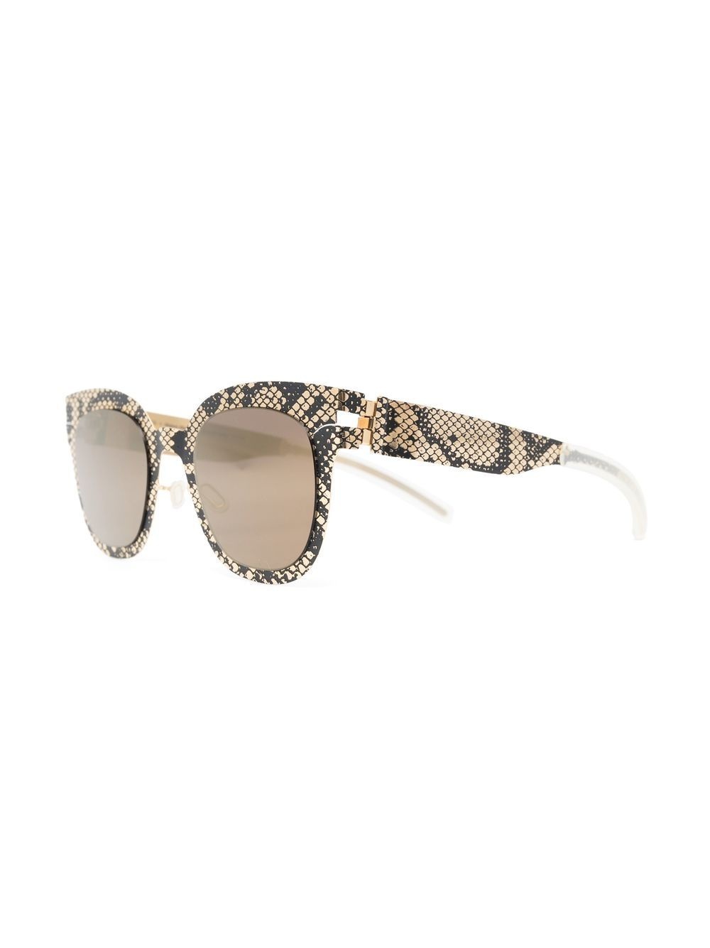 python-print wayfarer-frame sunglasses - 2