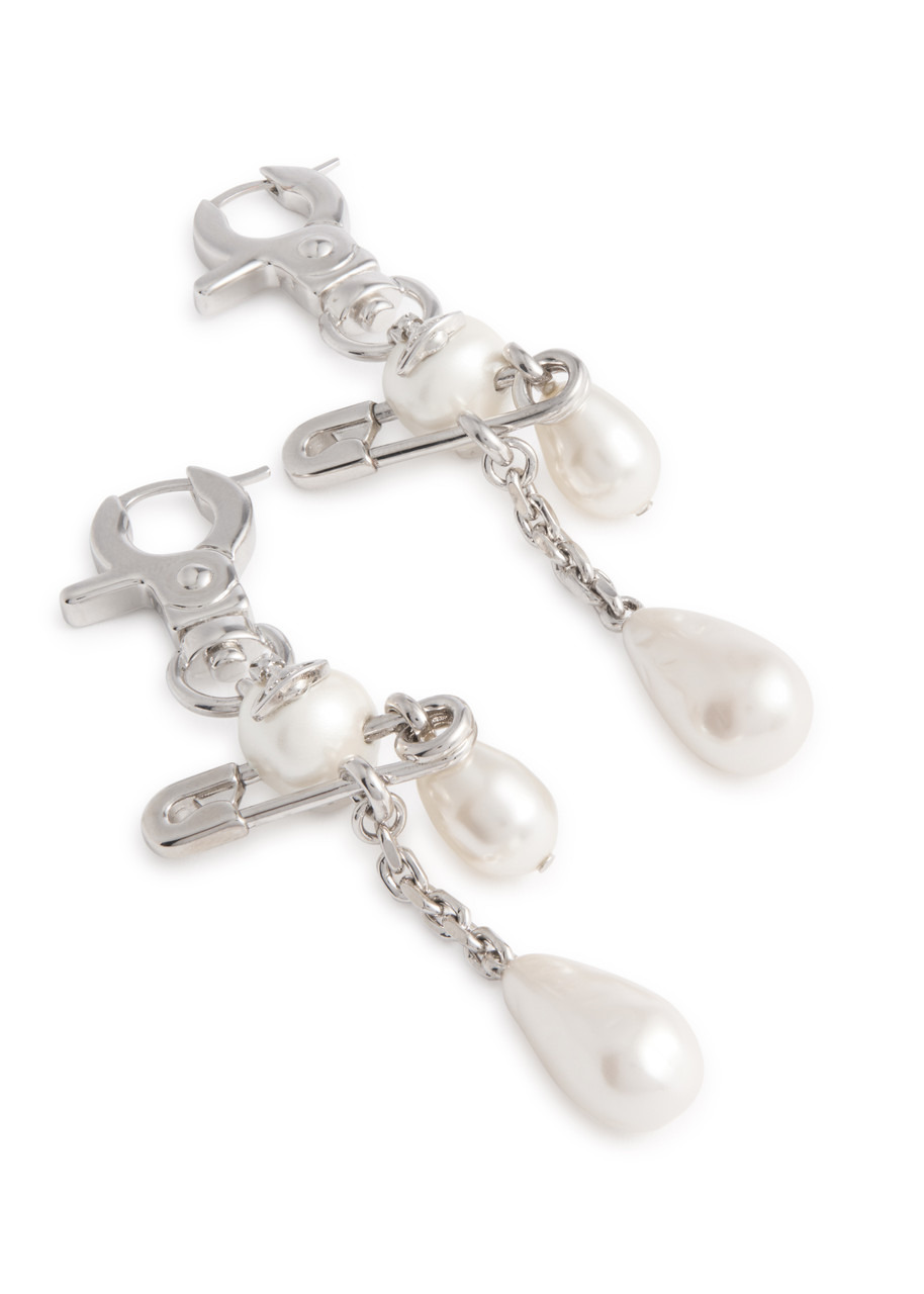 Vivienne Westwood Claude Pearl-embellished Drop Earrings - 3