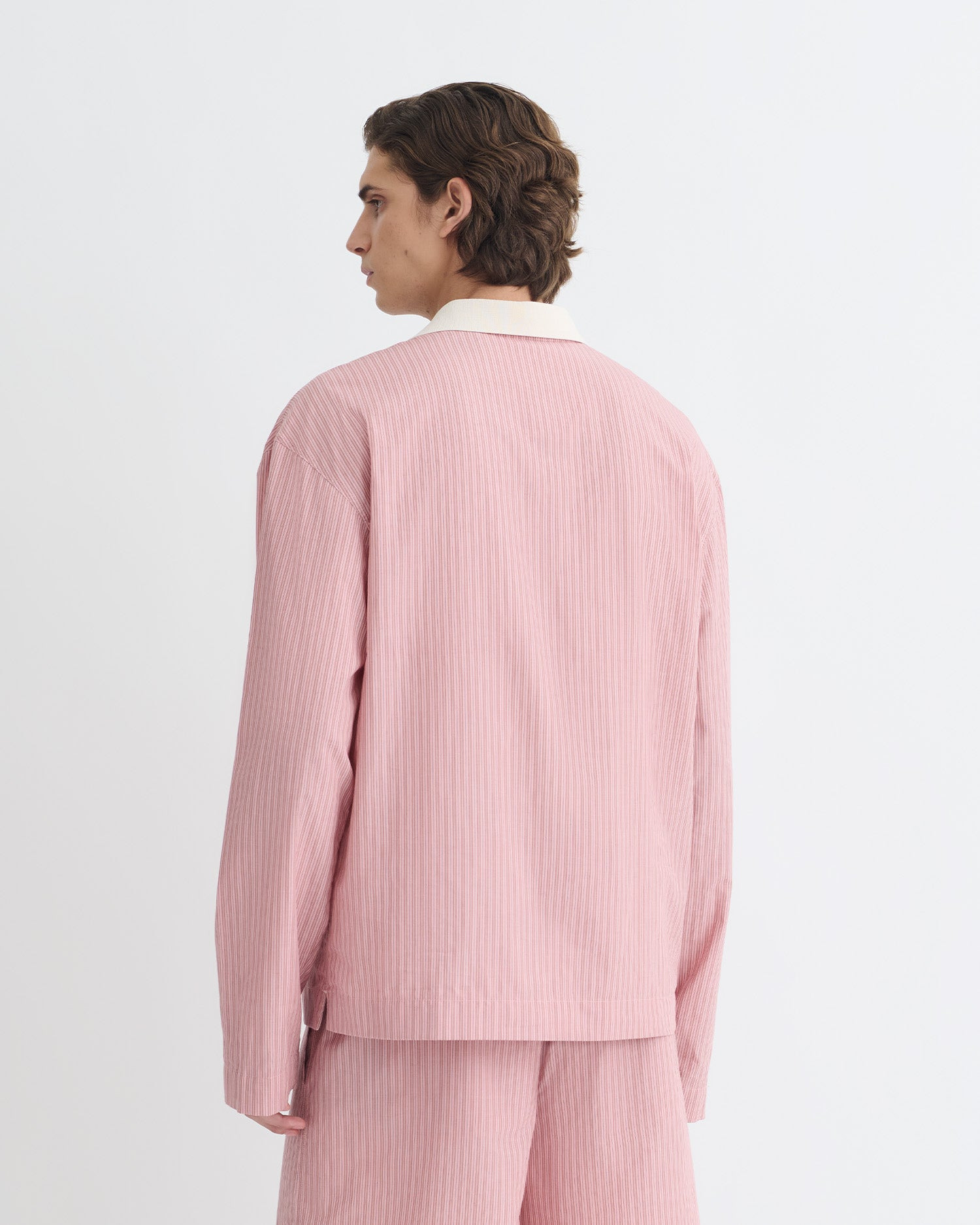 Striped Polo Neck Top - 3