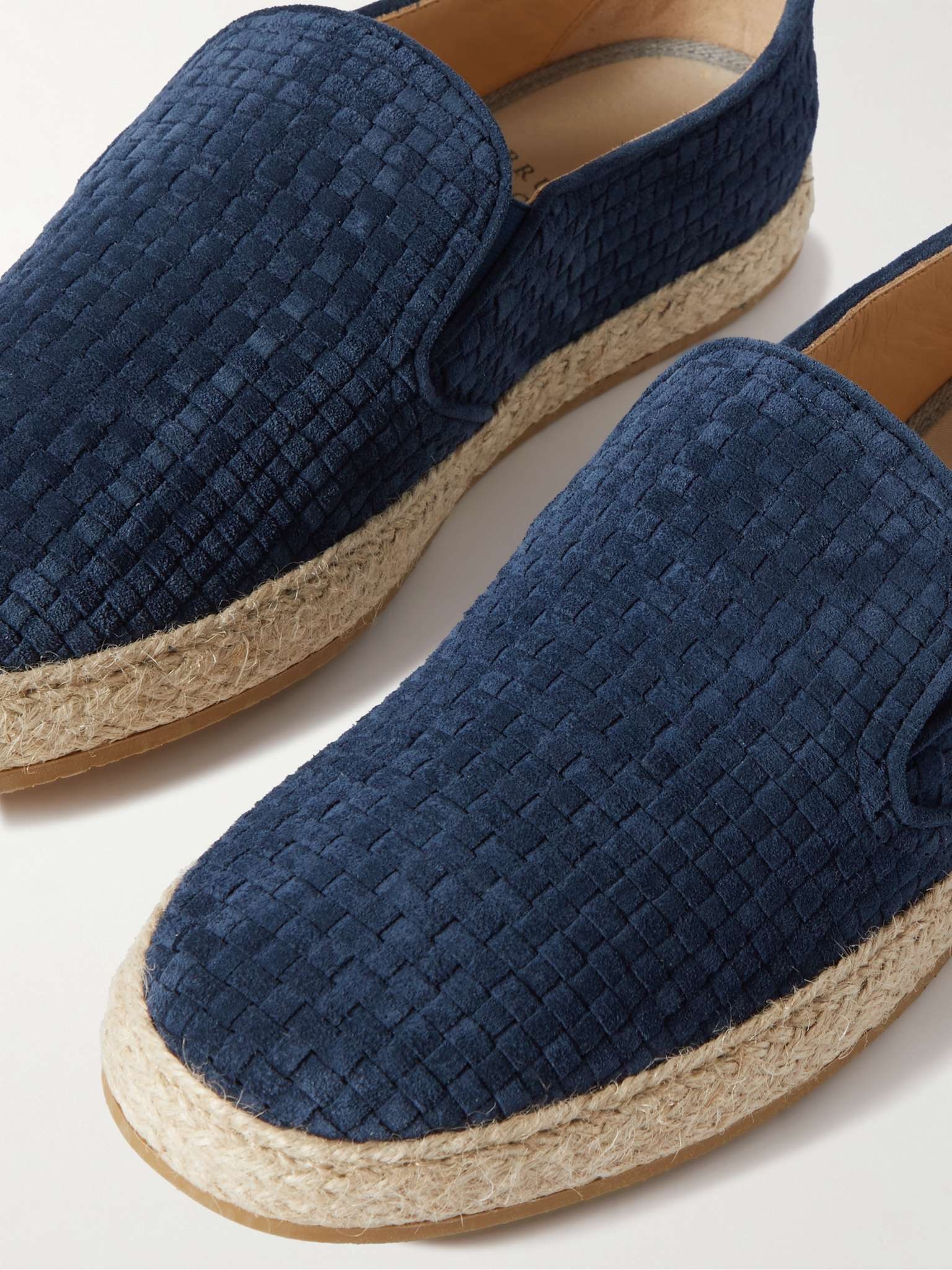 Woven Suede Espadrilles - 6