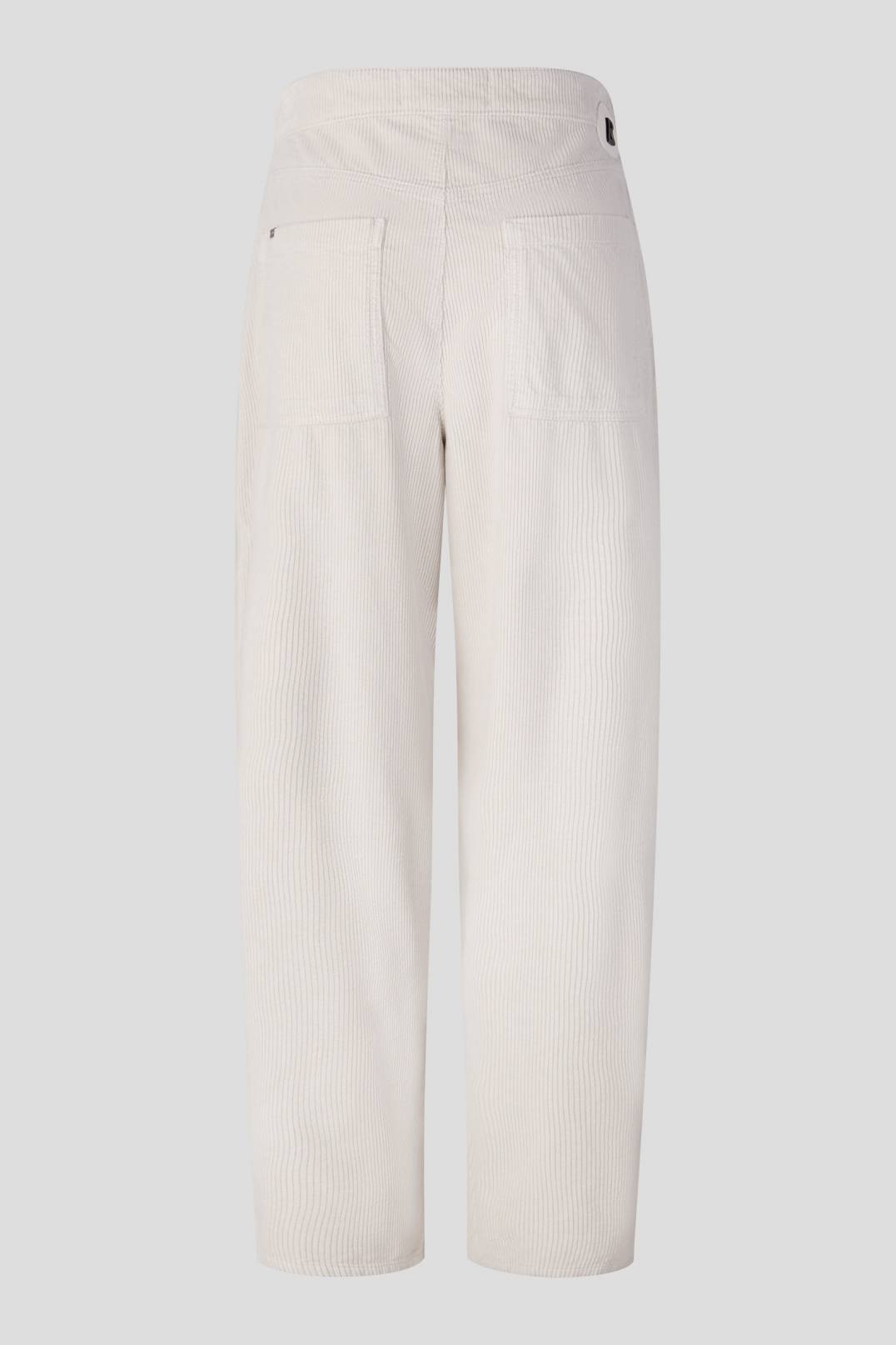 TISA TAPERED FIT CORDUROY PANTS IN OFF-WHITE - 6