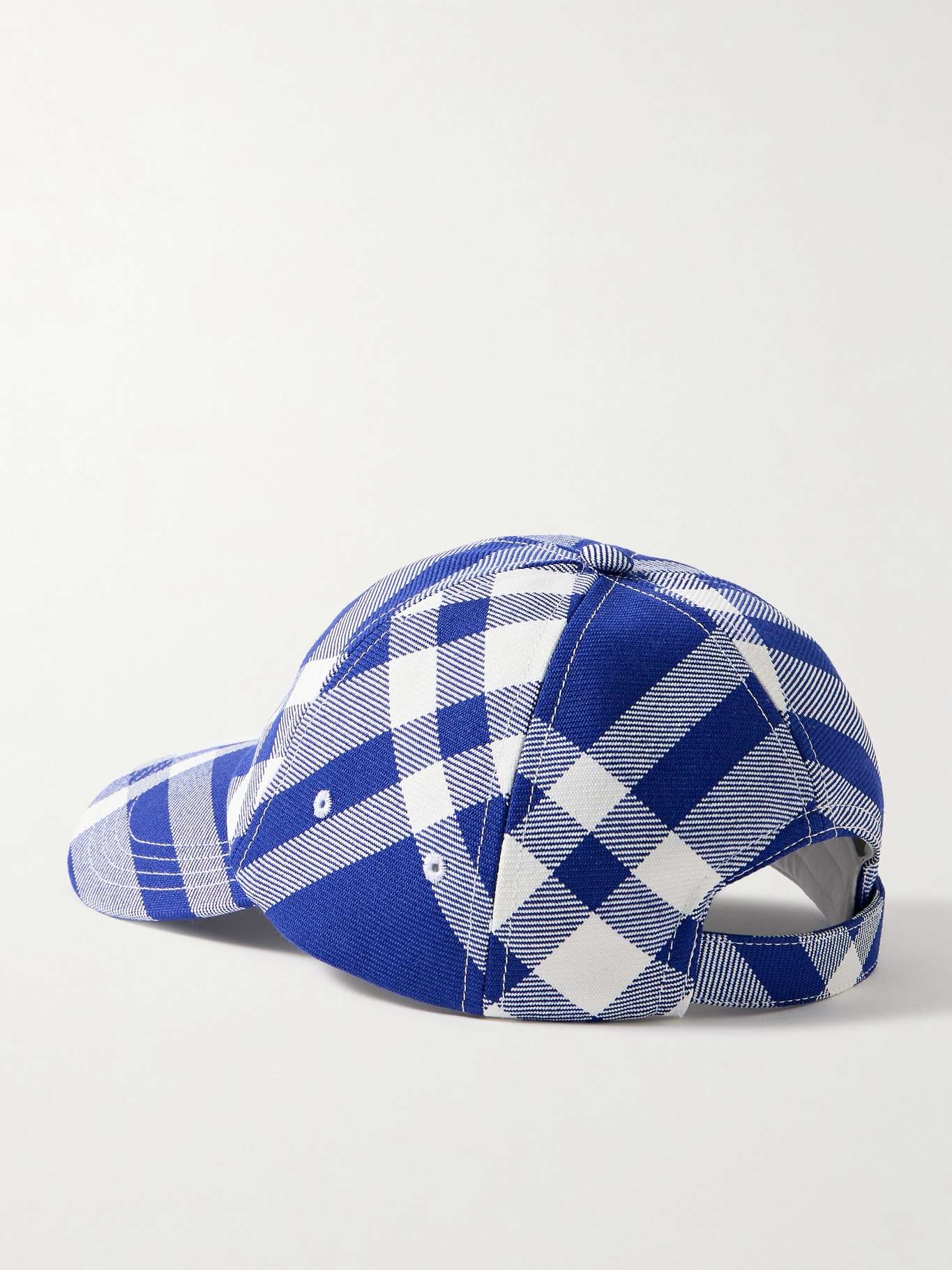 Checked twill baseball cap - 3