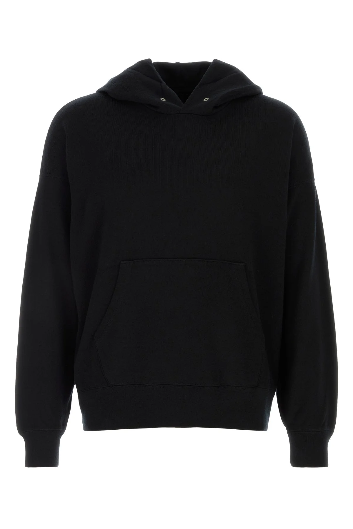 Black wool sweatshirt - 1