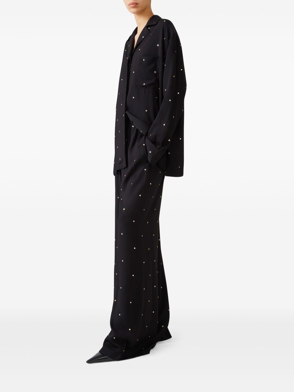 crystal-embellished shirt - 3