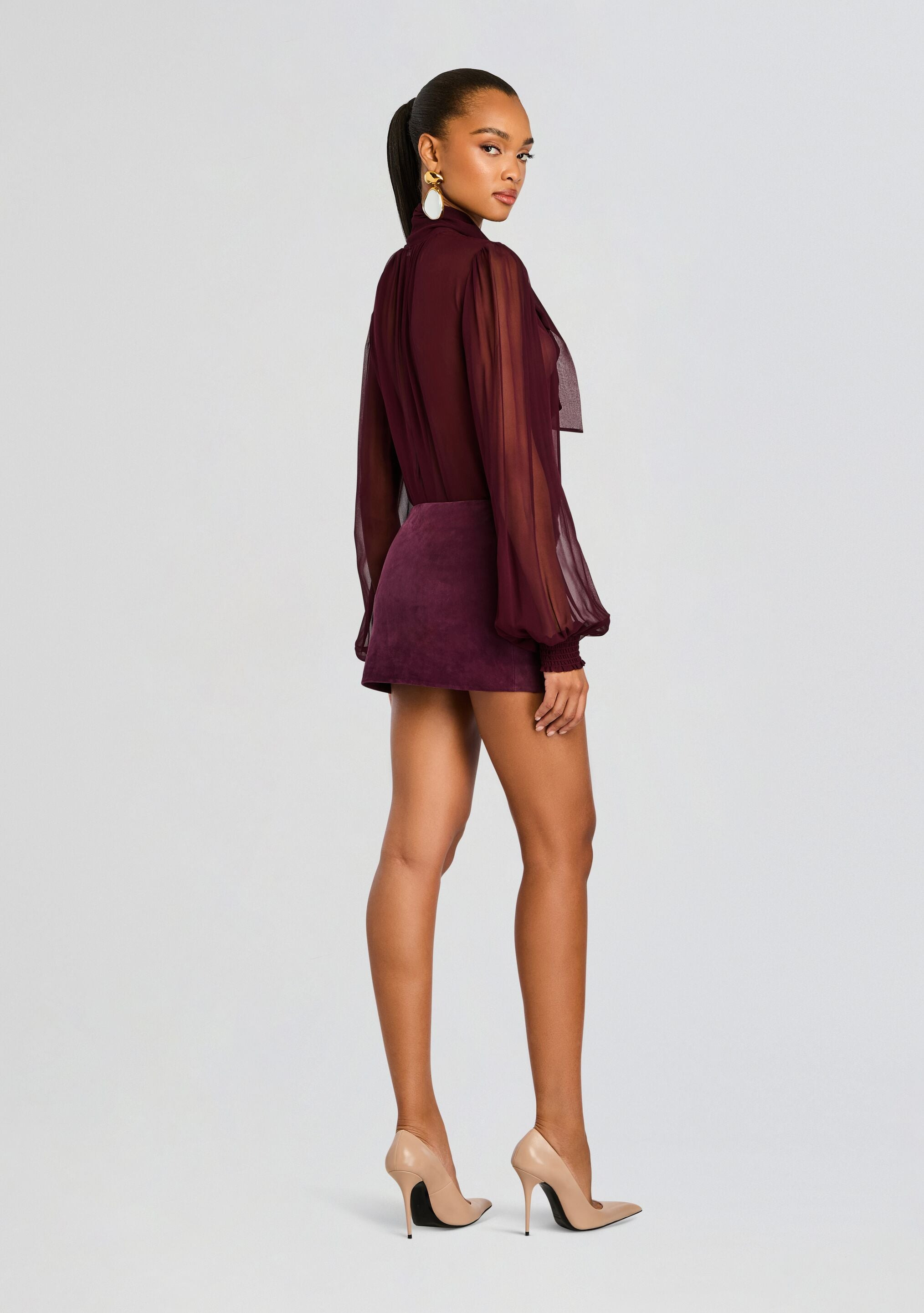 VALERIE SUEDE SKIRT - 4