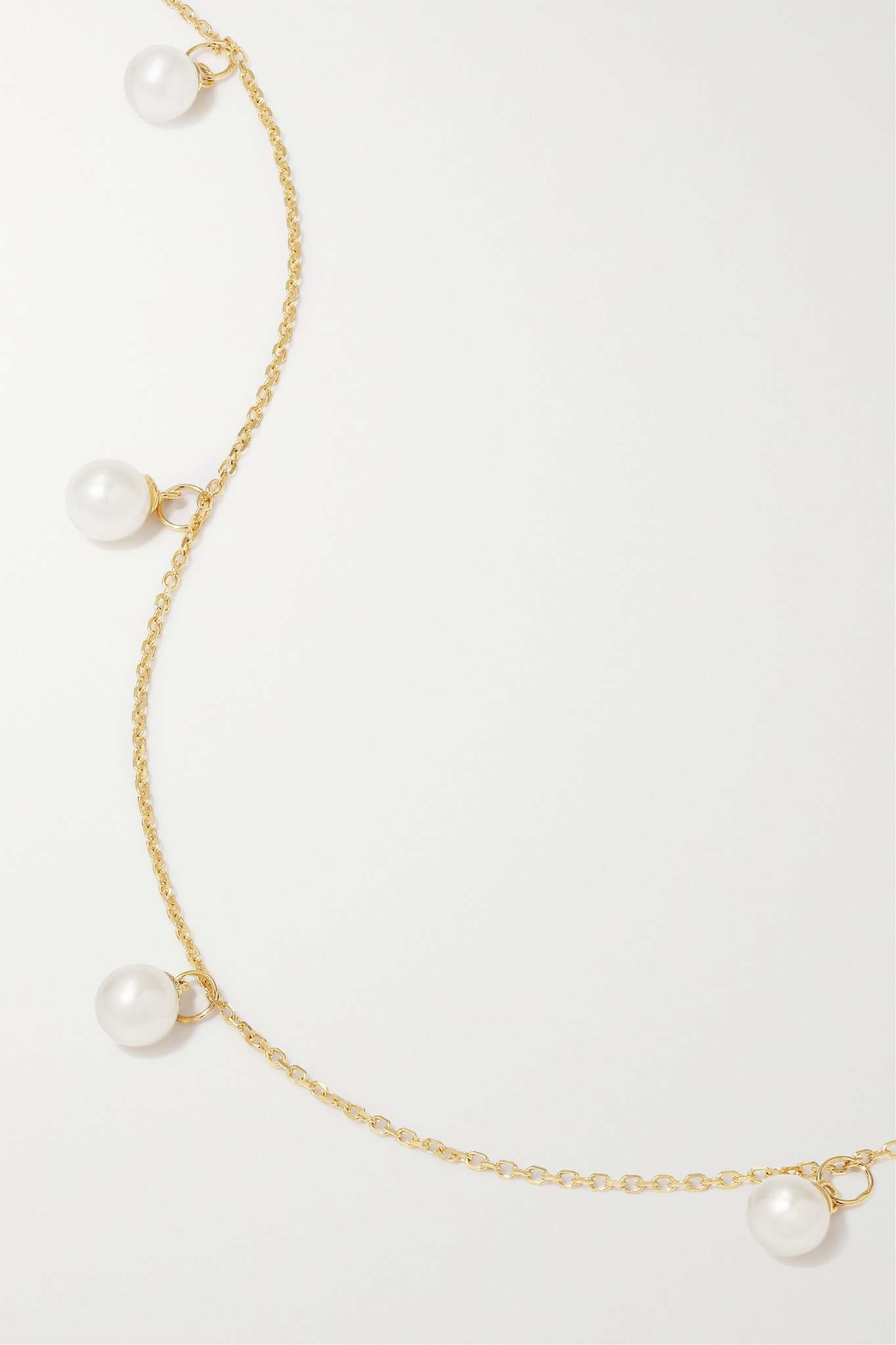 14-karat gold pearl necklace - 4