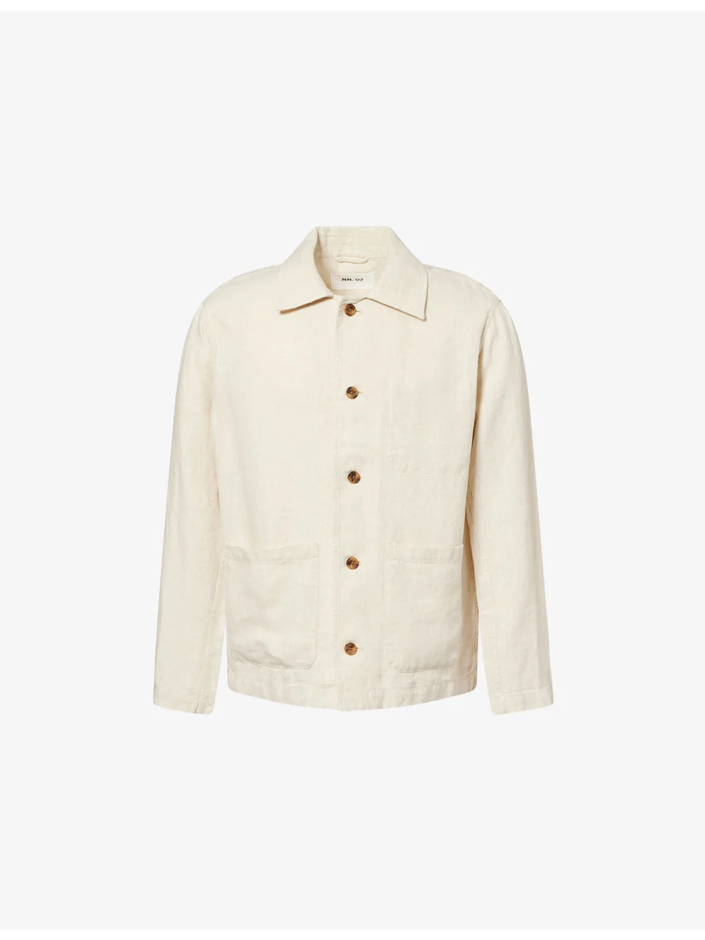Morgan Button-Up Linen Jacket - 1