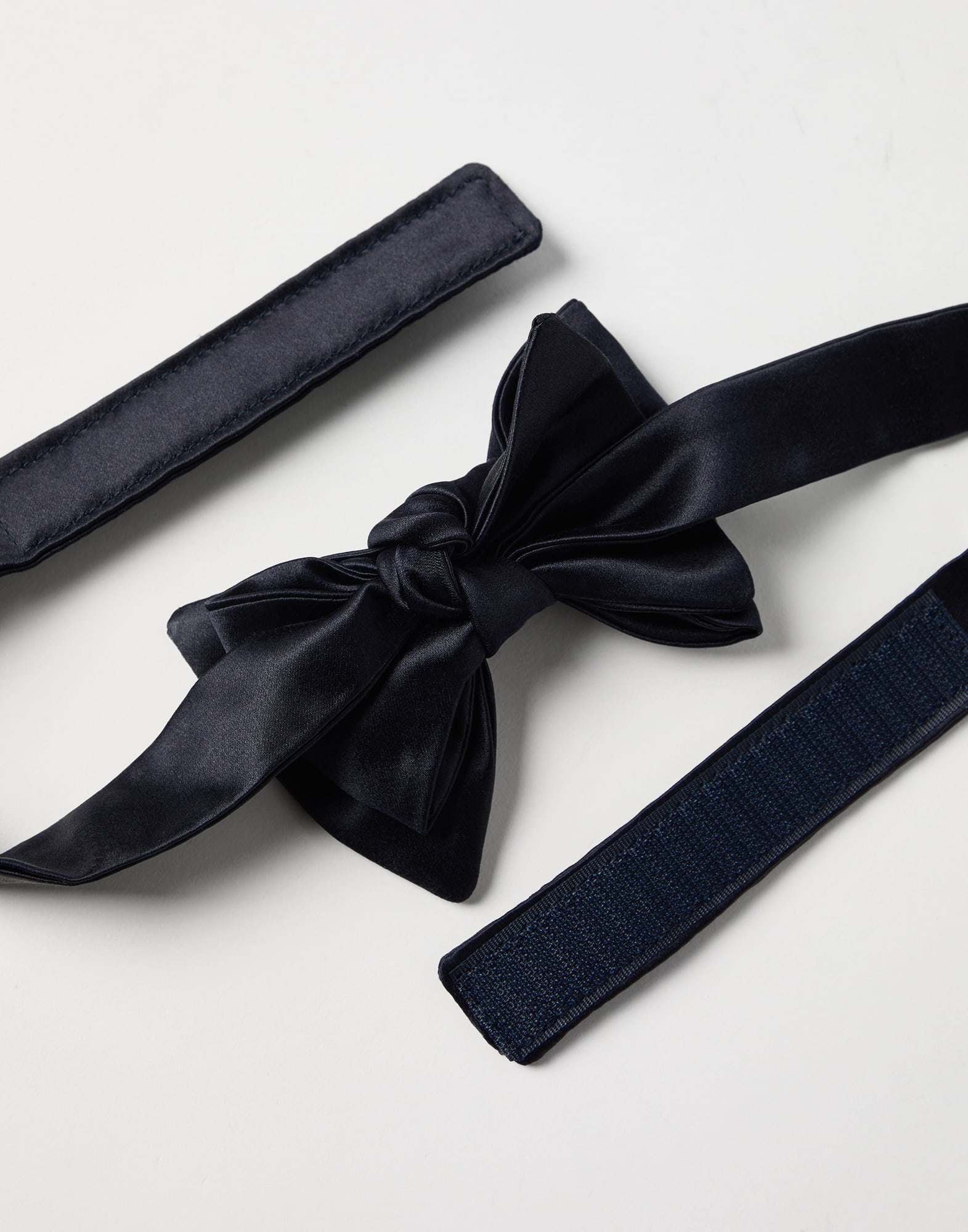 Cotton and silk satin bow tie - 2