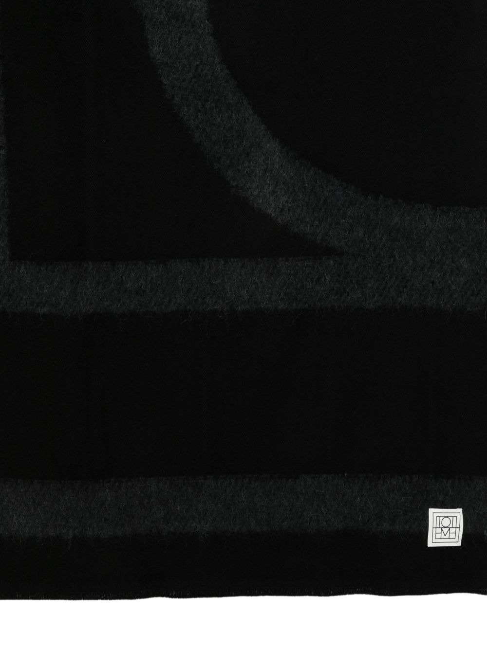 monogram-print scarf - 3