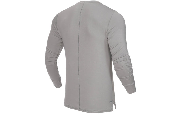 New Balance Men's New Balance Round Neck Forked Long Sleeves Gray MT13290-AG - 2