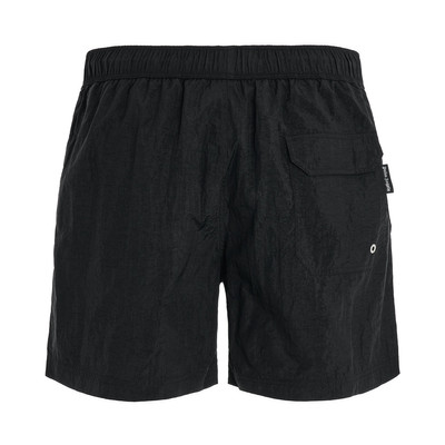 Palm Angels Monogram Swim shorts in Black/White outlook