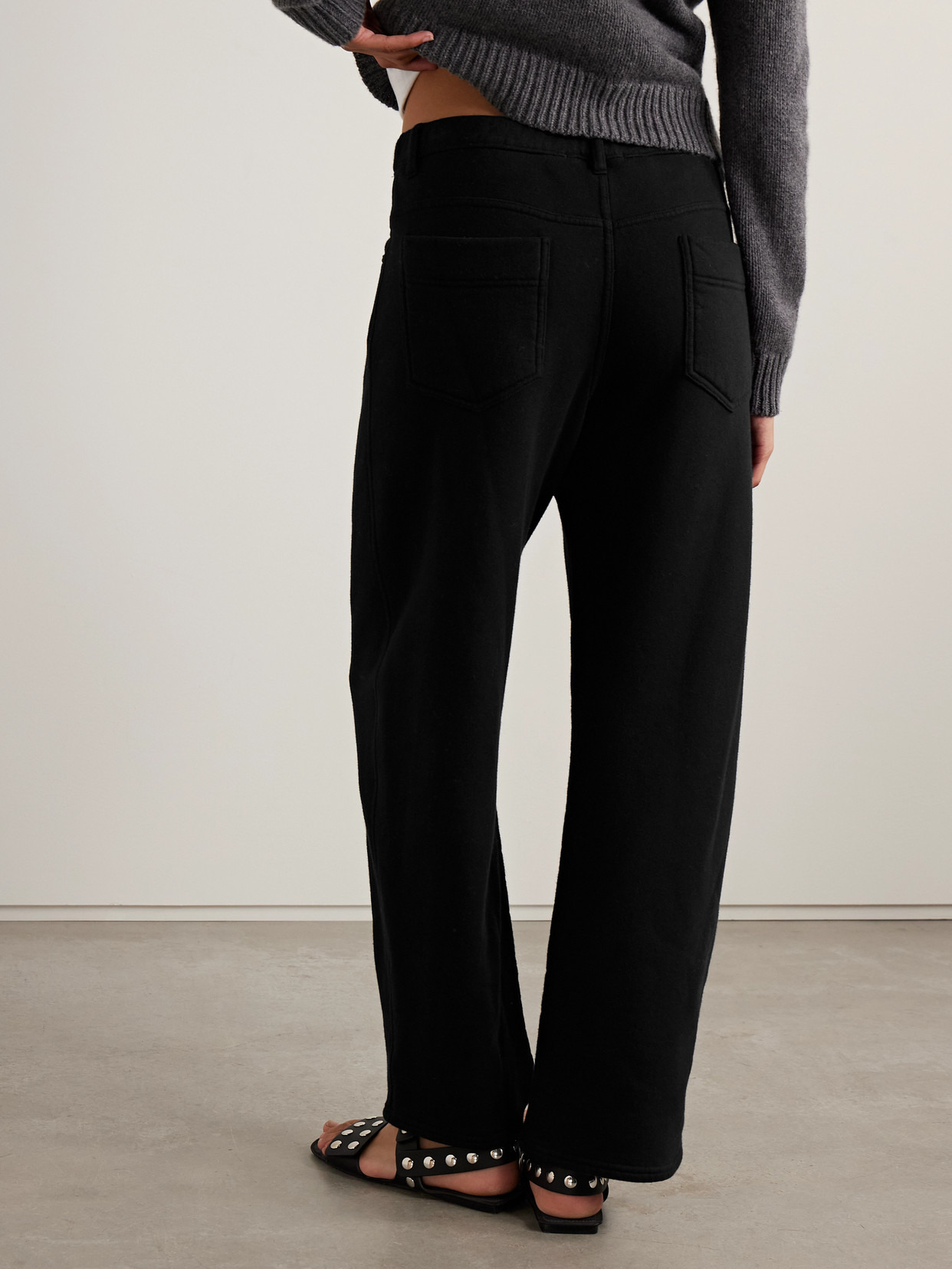 Tribeca Cotton-jersey Barrel-leg Track Pants - 3