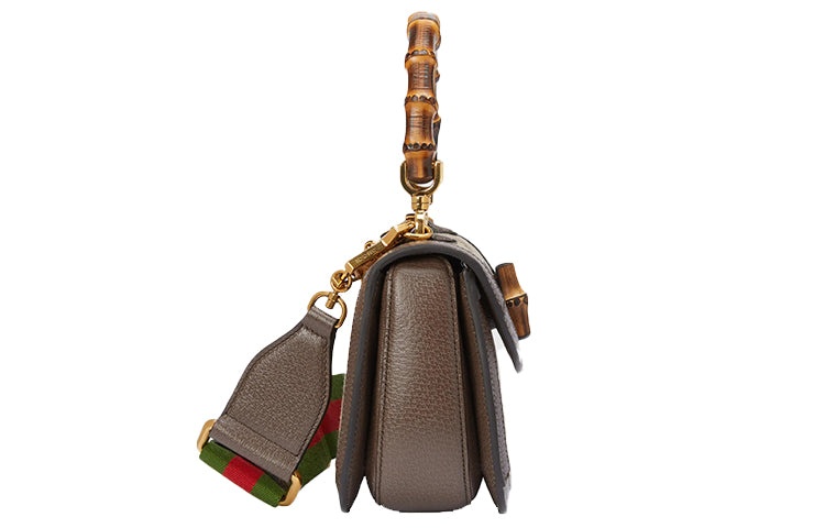 (WMNS) Gucci Bamboo 1947 Jumbo GG Small Top Handle Bag 'Beige Brown' 675797-UKMDT-2570 - 3