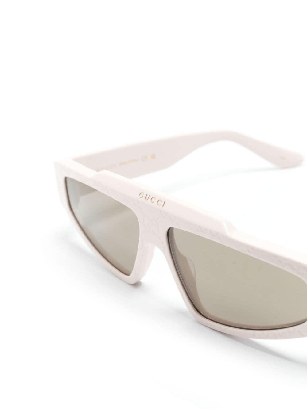 biker-style frame sunglasses - 3