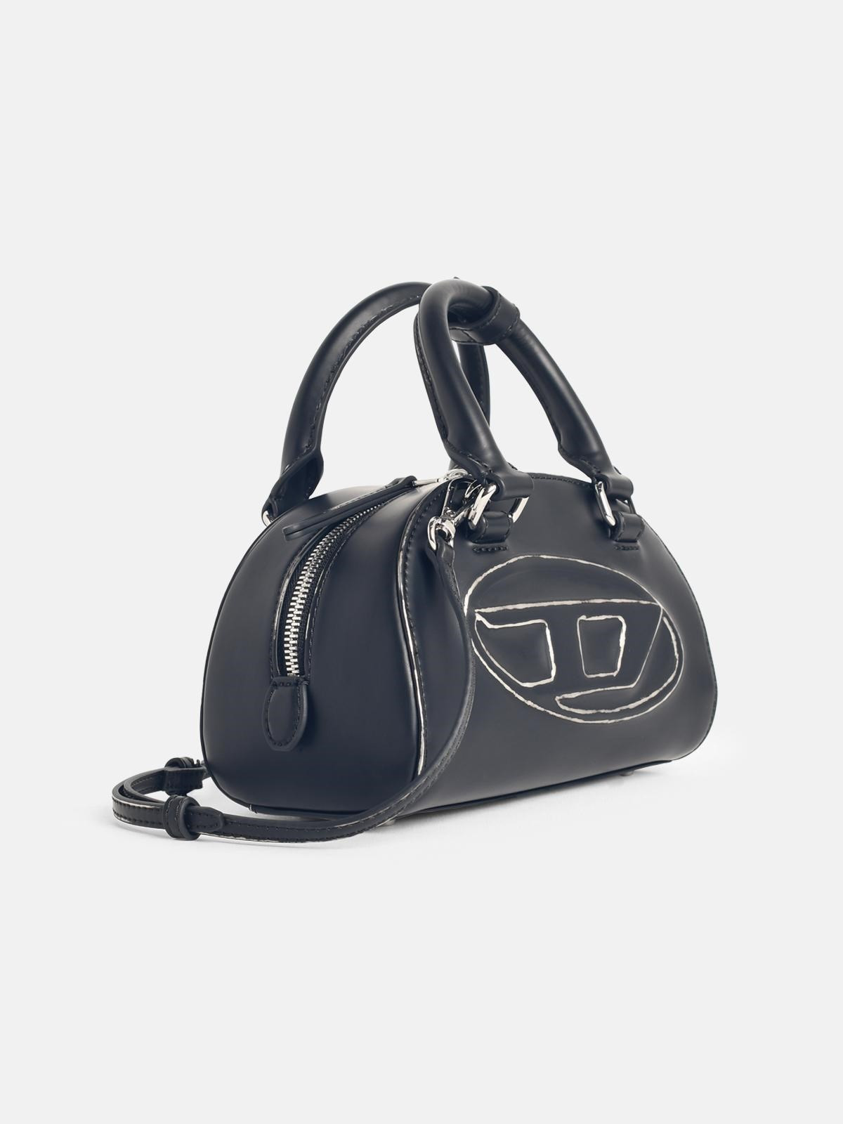 '1DR DOME' BLACK LEATHER BAG - 2