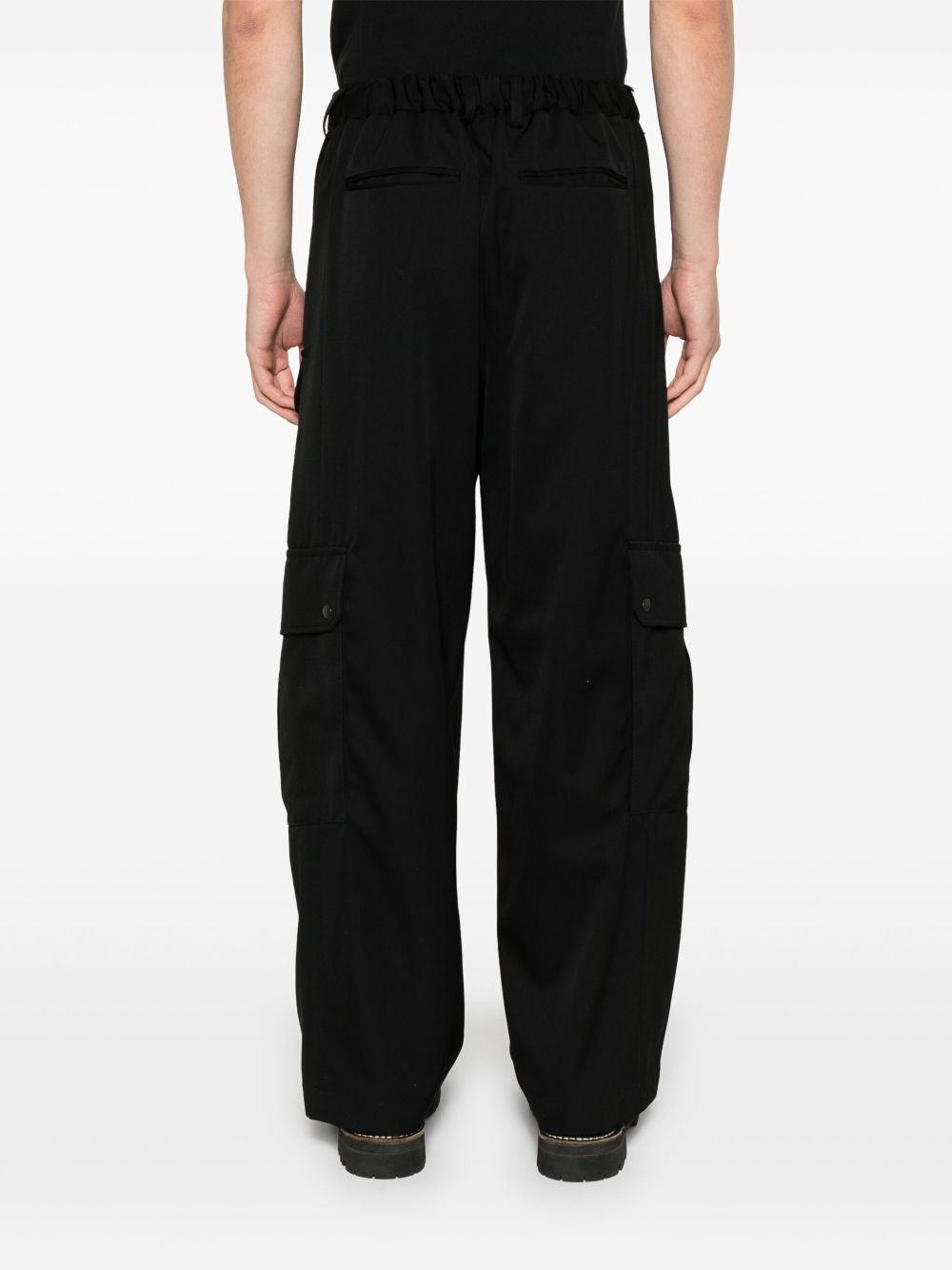 wide-leg cargo pants - 4