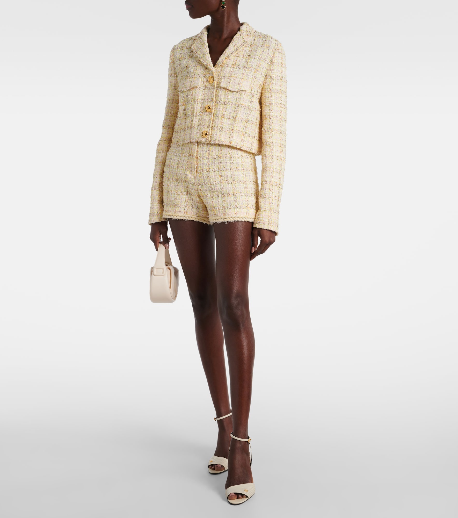 Checked cotton-blend jacket - 2