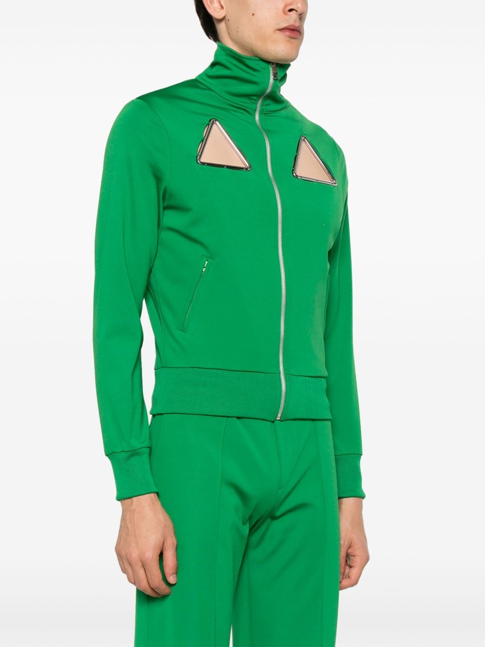 Triangle cut-out track jacket - 4