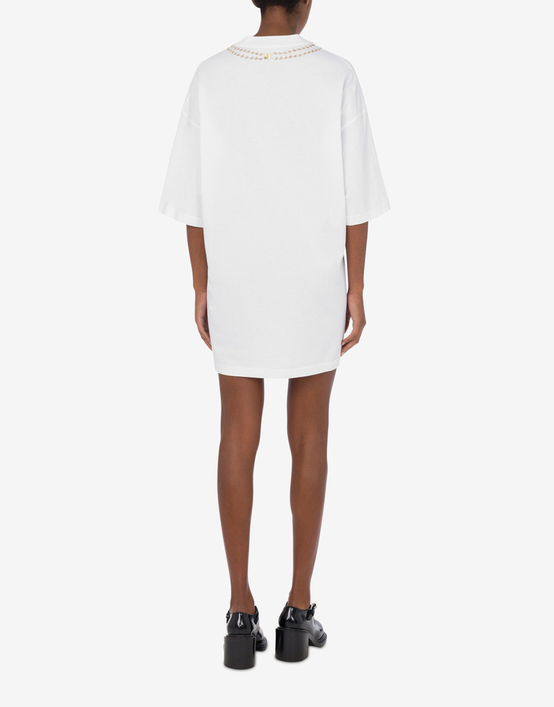 Moschino ORGANIC JERSEY DRESS MOSCHINO BREAKFAST outlook