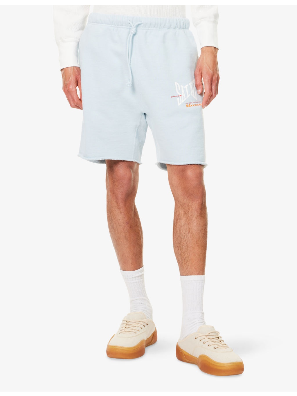 Logo-Print Cotton Sweat Shorts - 3