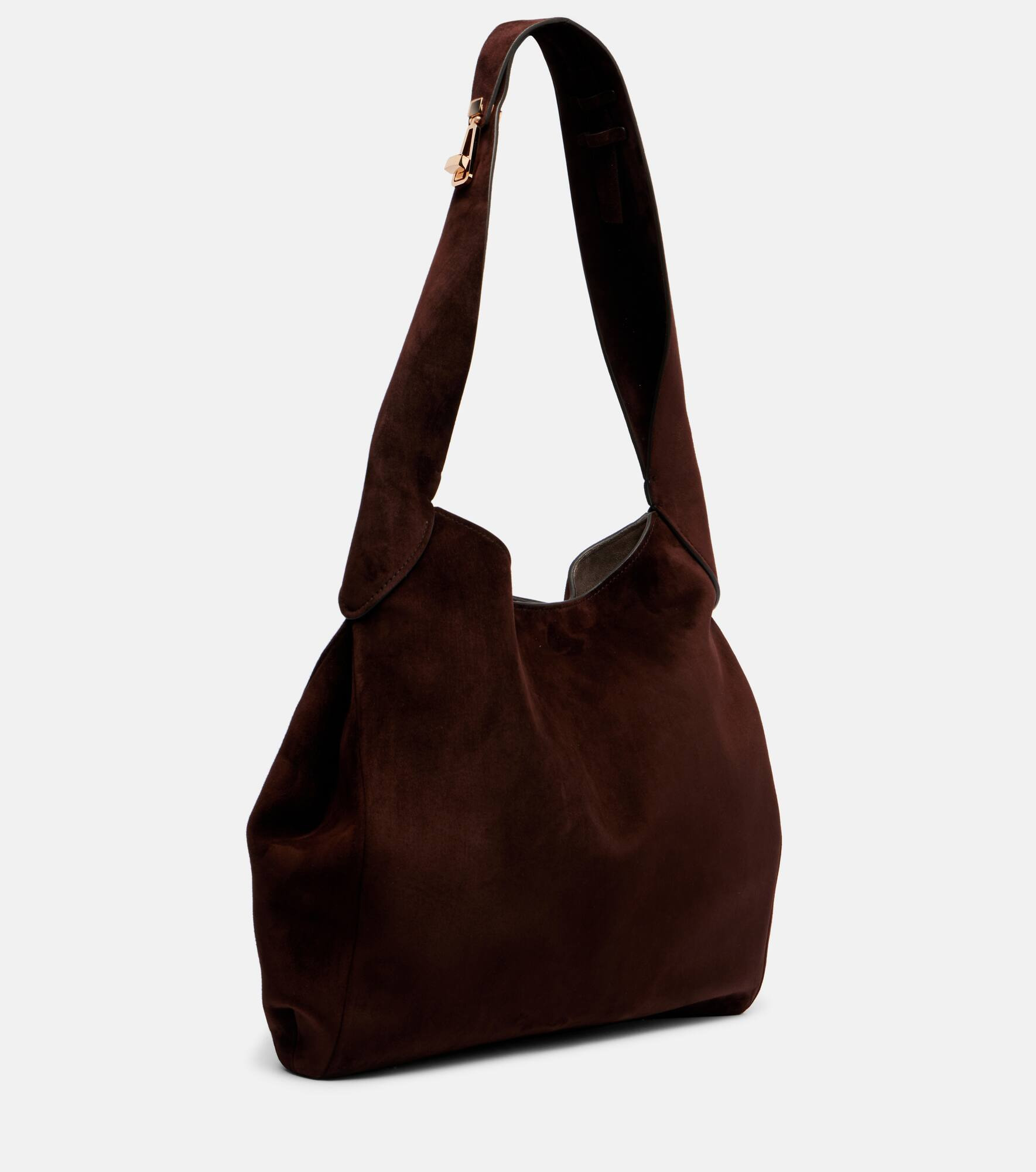 Small suede tote bag - 4