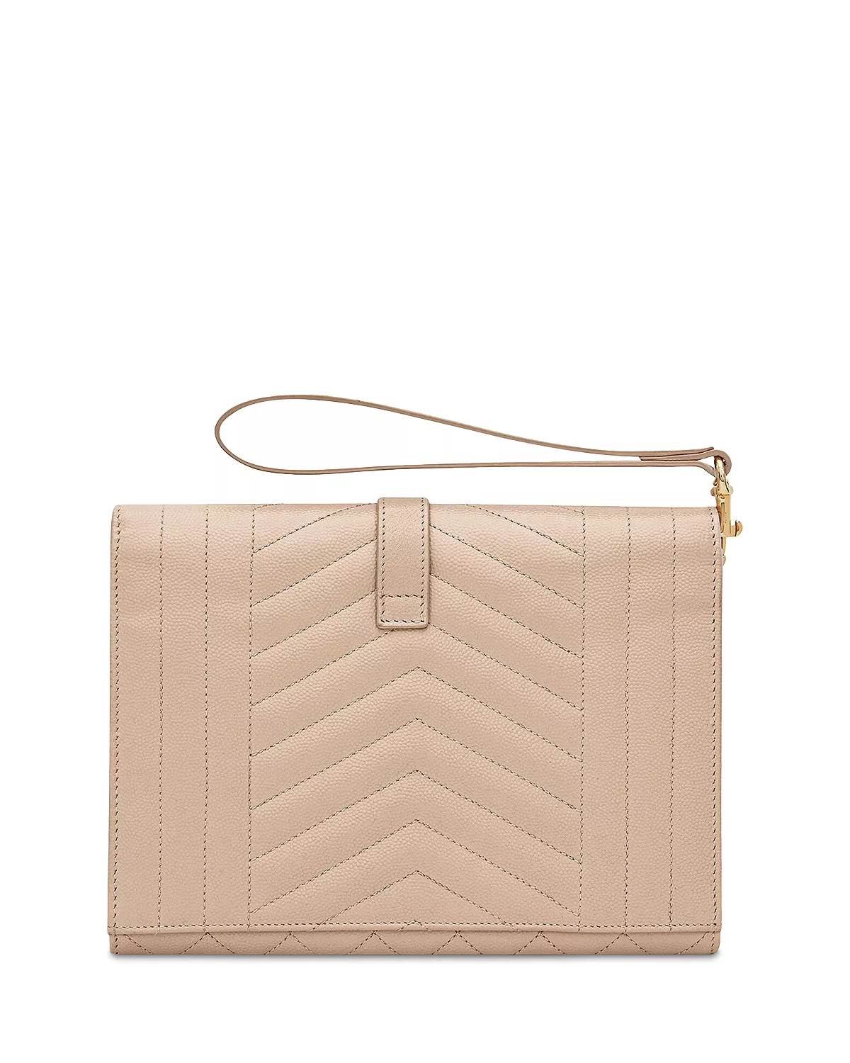 Envelope Flap Pouch in Mix Matelasse Grain De Poudre Embossed Leather - 5