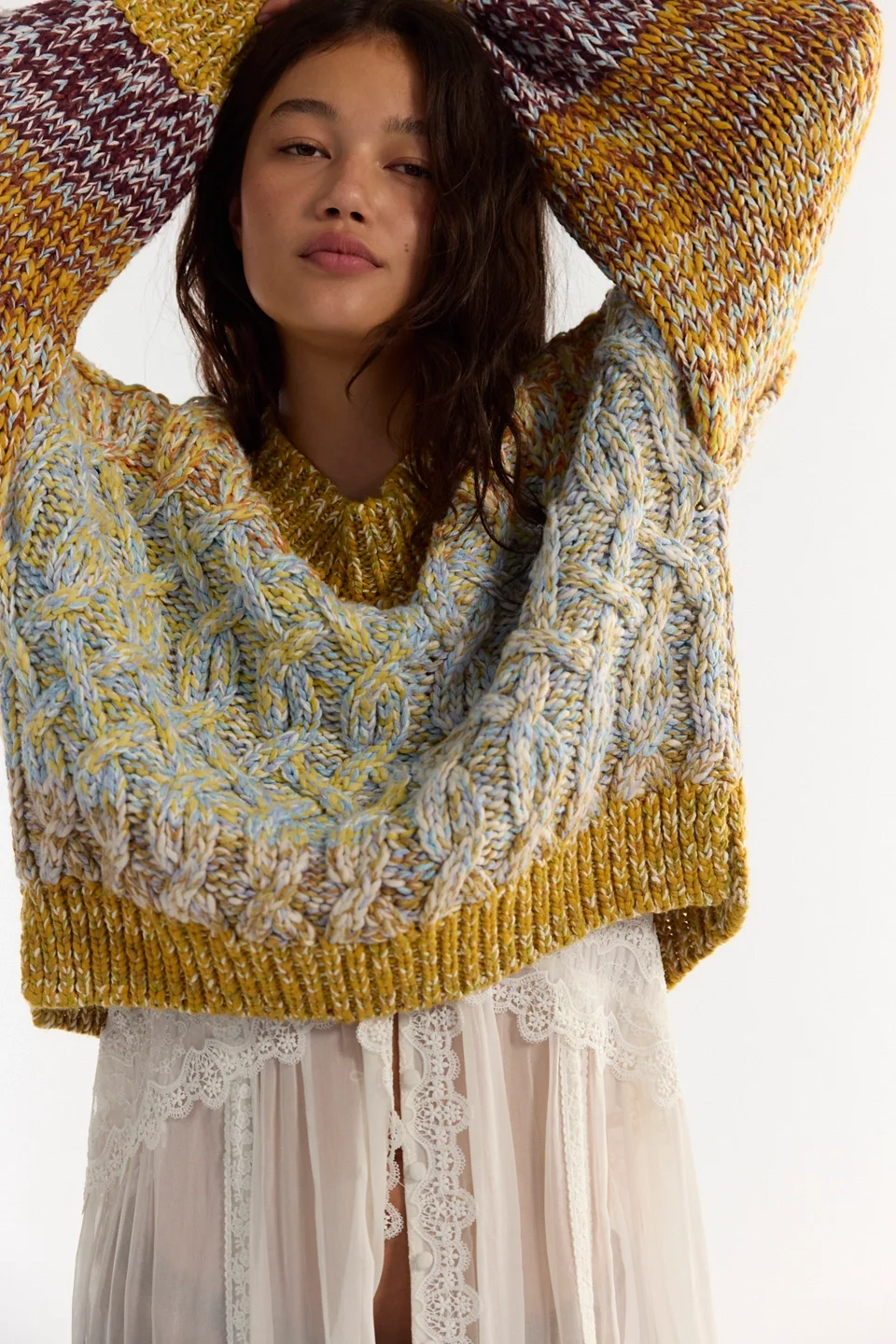 Opal Multicolored Marled Sweater - 1