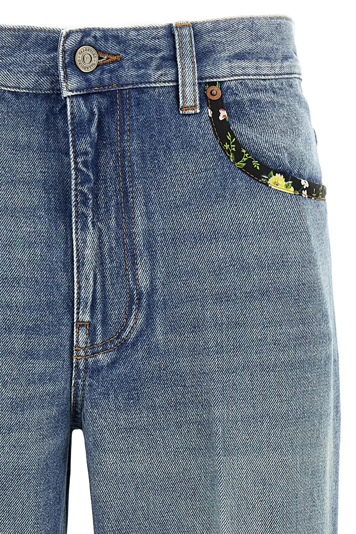 Valentino Garavani floral jeans - 4