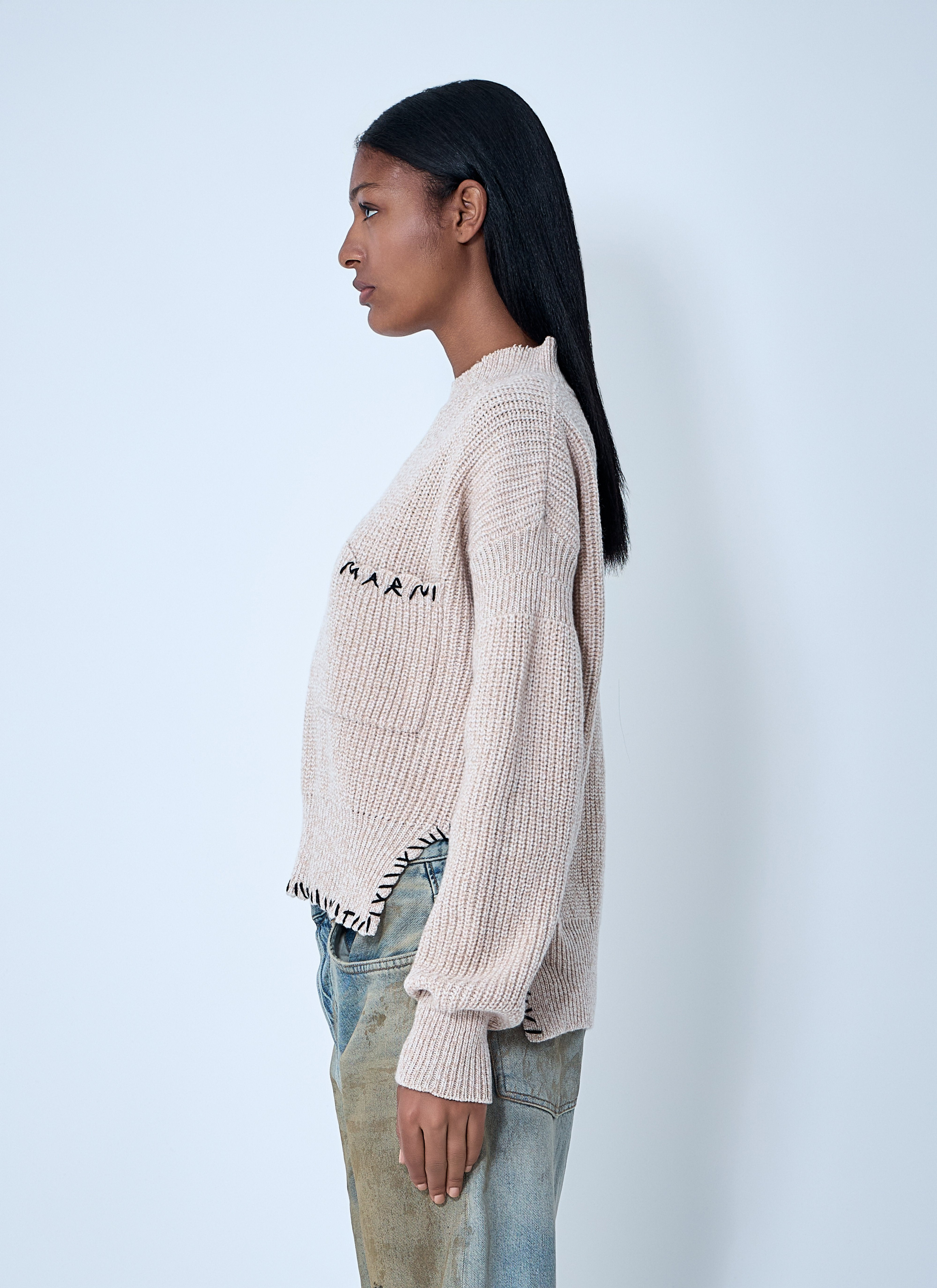 Marni Women Logo Embroidery Sweater - 3