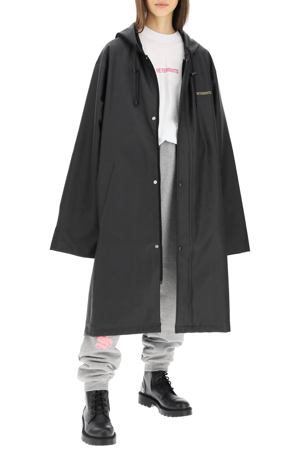 OVERSIZED RAINCOAT WITH LOGO - 2