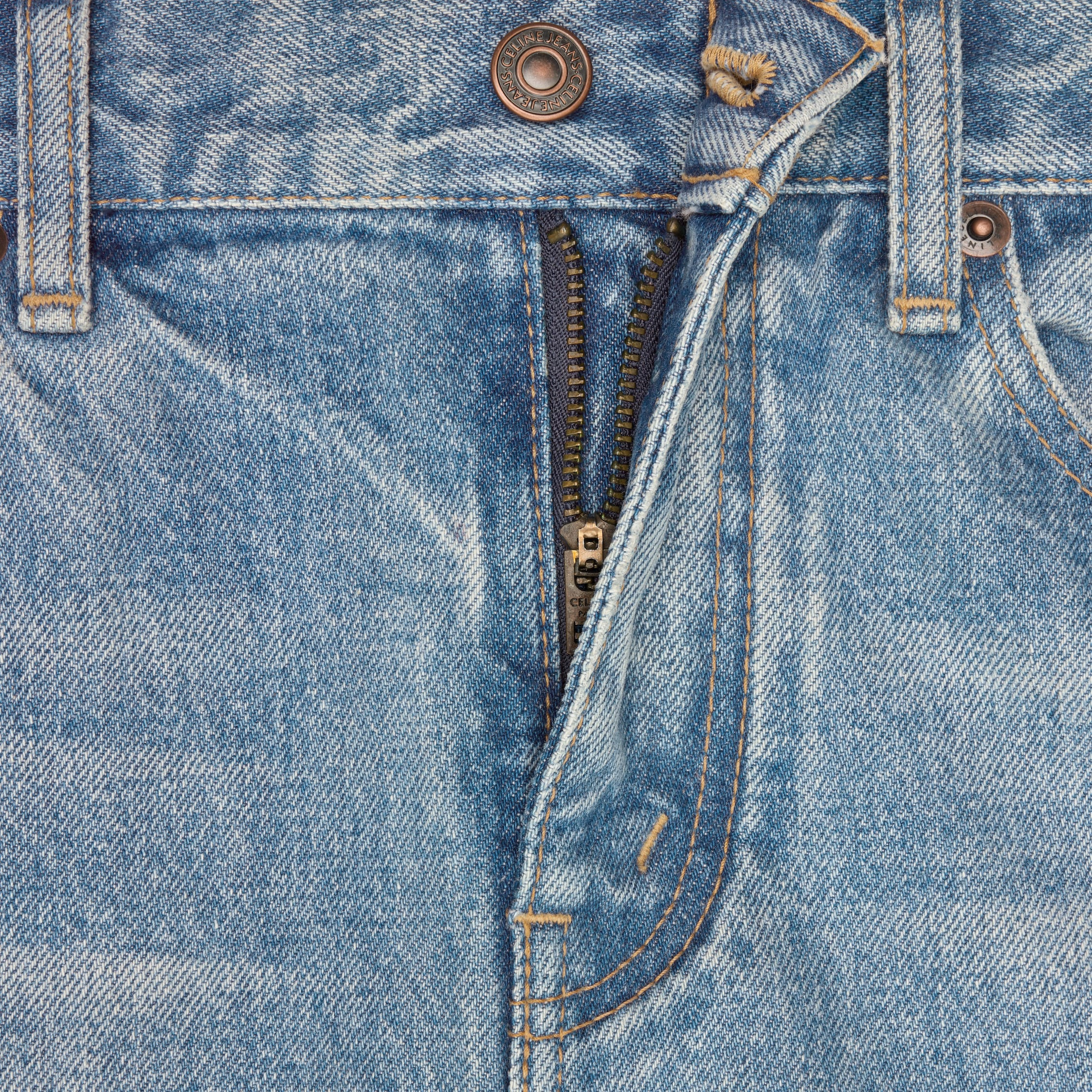marco jeans in steel blue wash denim - 5